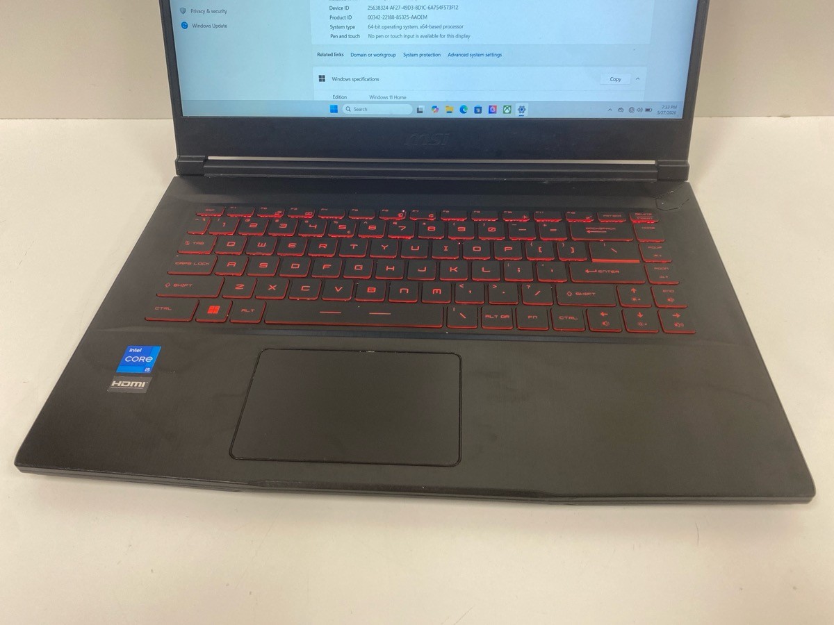 MSI GF63 Thin 15.6″ Gaming Laptop (P21028343)