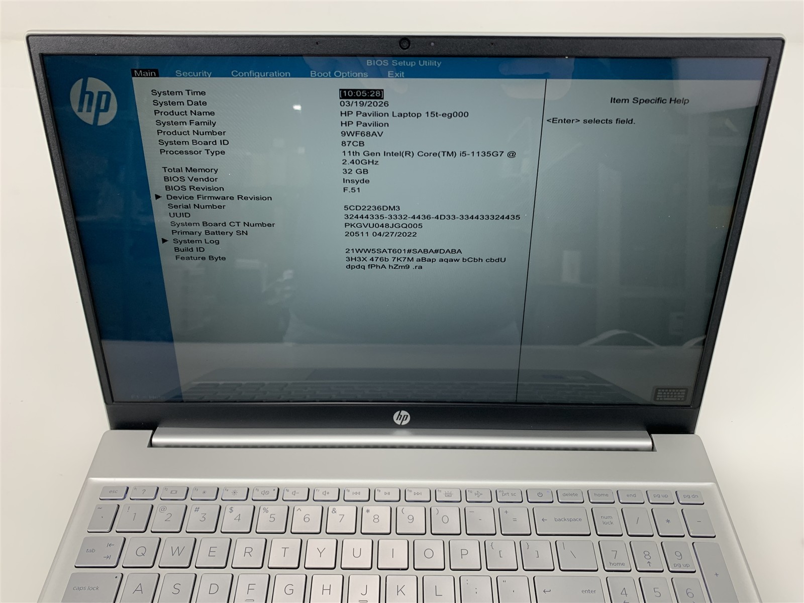 HP Pavilion 15t Touchscreen Laptop i5‑1135G7 32GB RAM 1TB NVMe 15.6″ Win 11