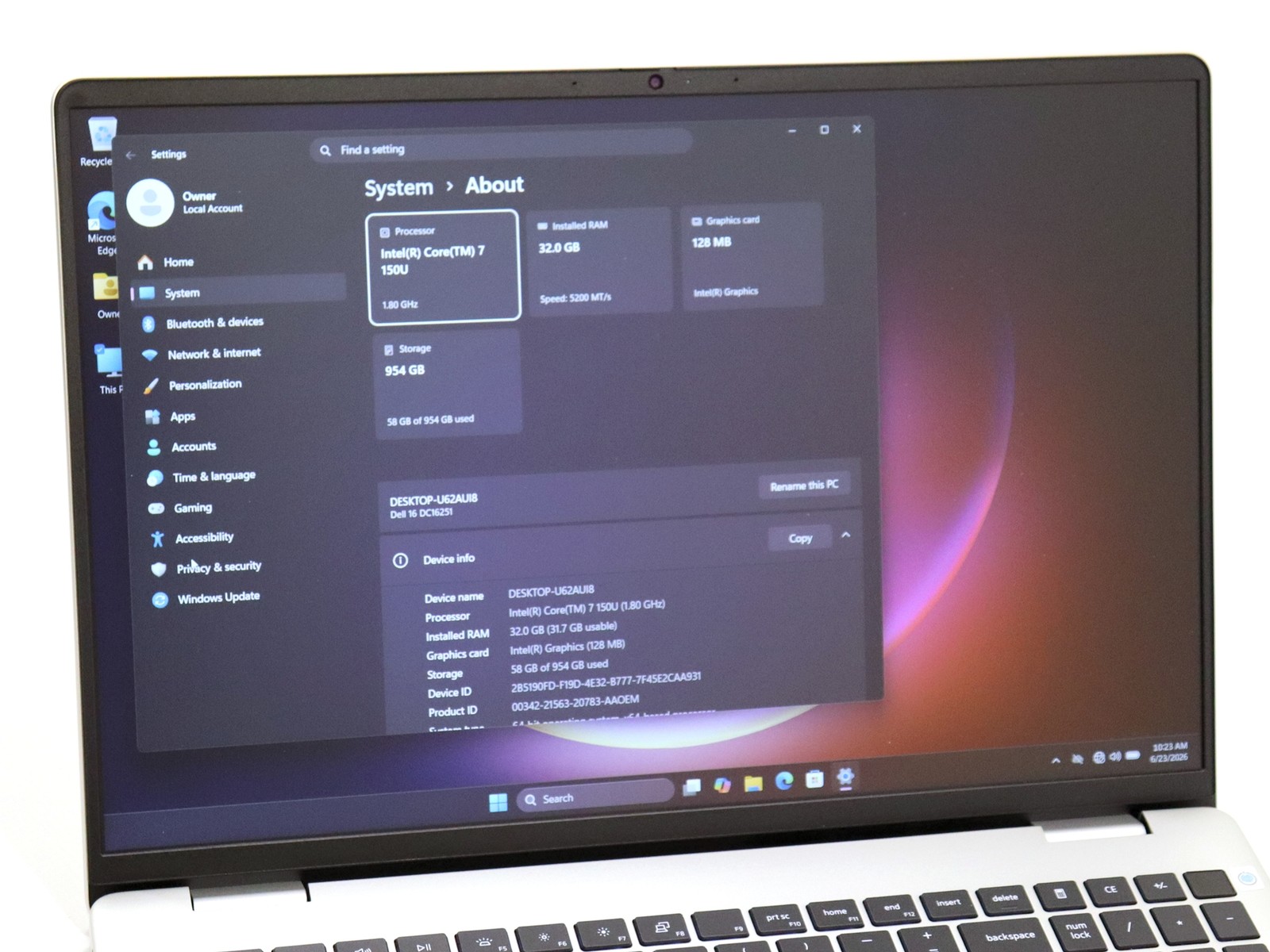Dell Pro 16 DC16251 16.0″ Touch Intel Core 7 150U 32GB 1TB NVMe W11H + Warranty