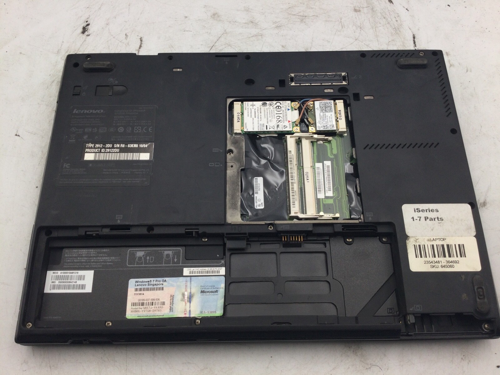 Lenovo ThinkPad T410S 14″ Laptop Intel Core i5 1st Gen. -NO POWER/BAD SCREEN- BB