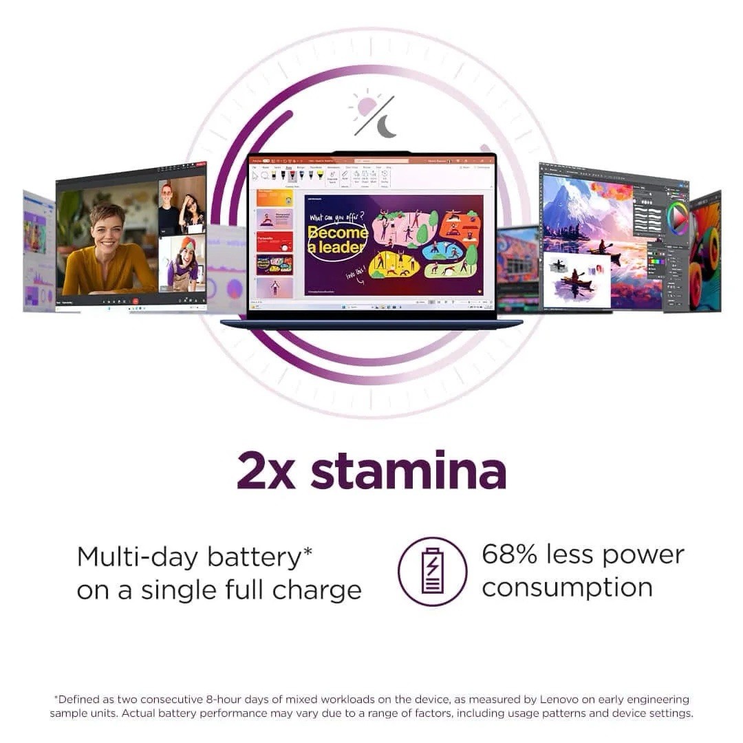 Lenovo Yoga Slim 7 14.5″ Snapdragon X Elite 16GB 512GB SSD Cosmic Blue