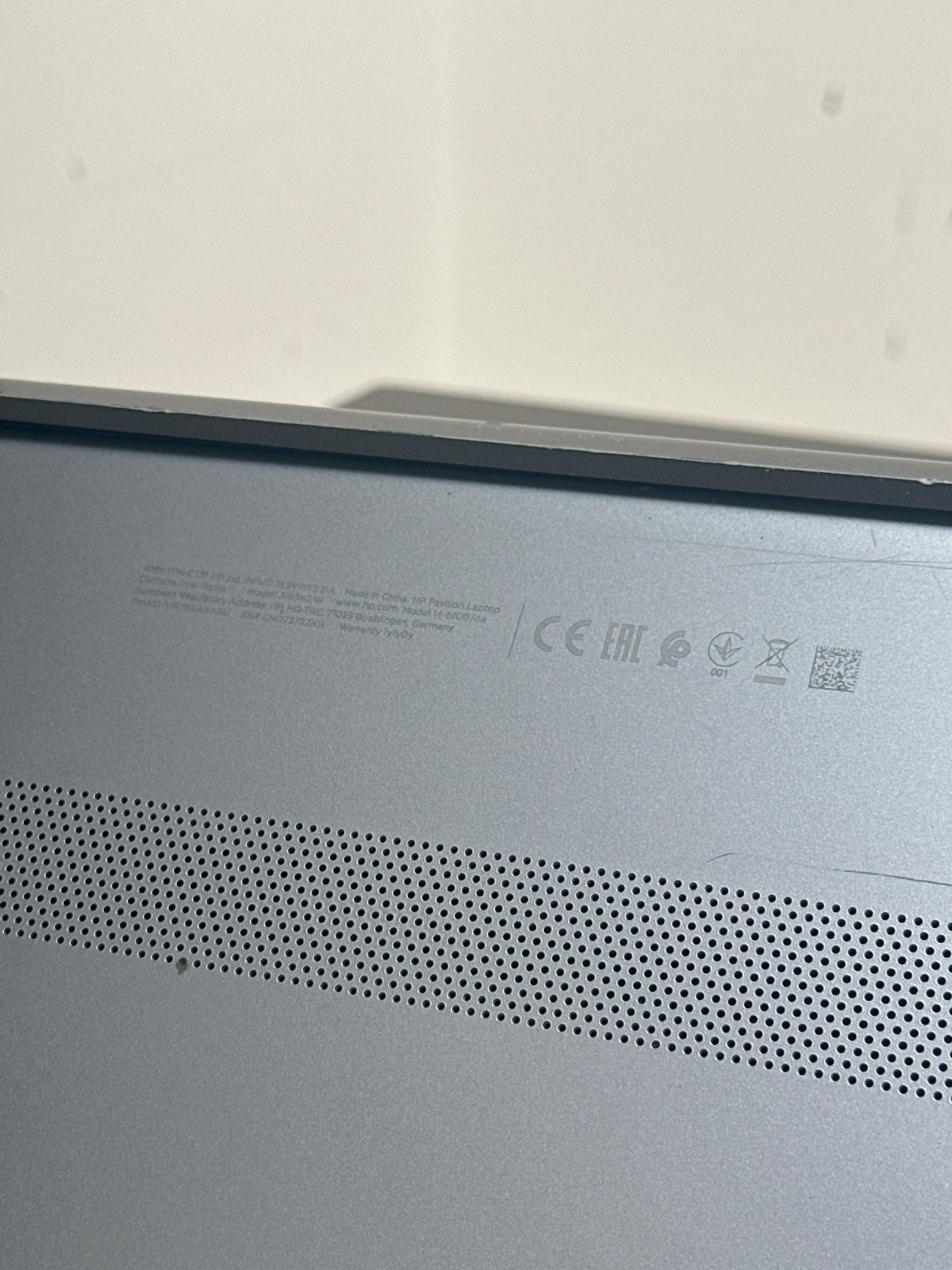 HP Pavilion Laptop – Intel Core i3 7th Gen – Not Powering On – Spares or Repairs
