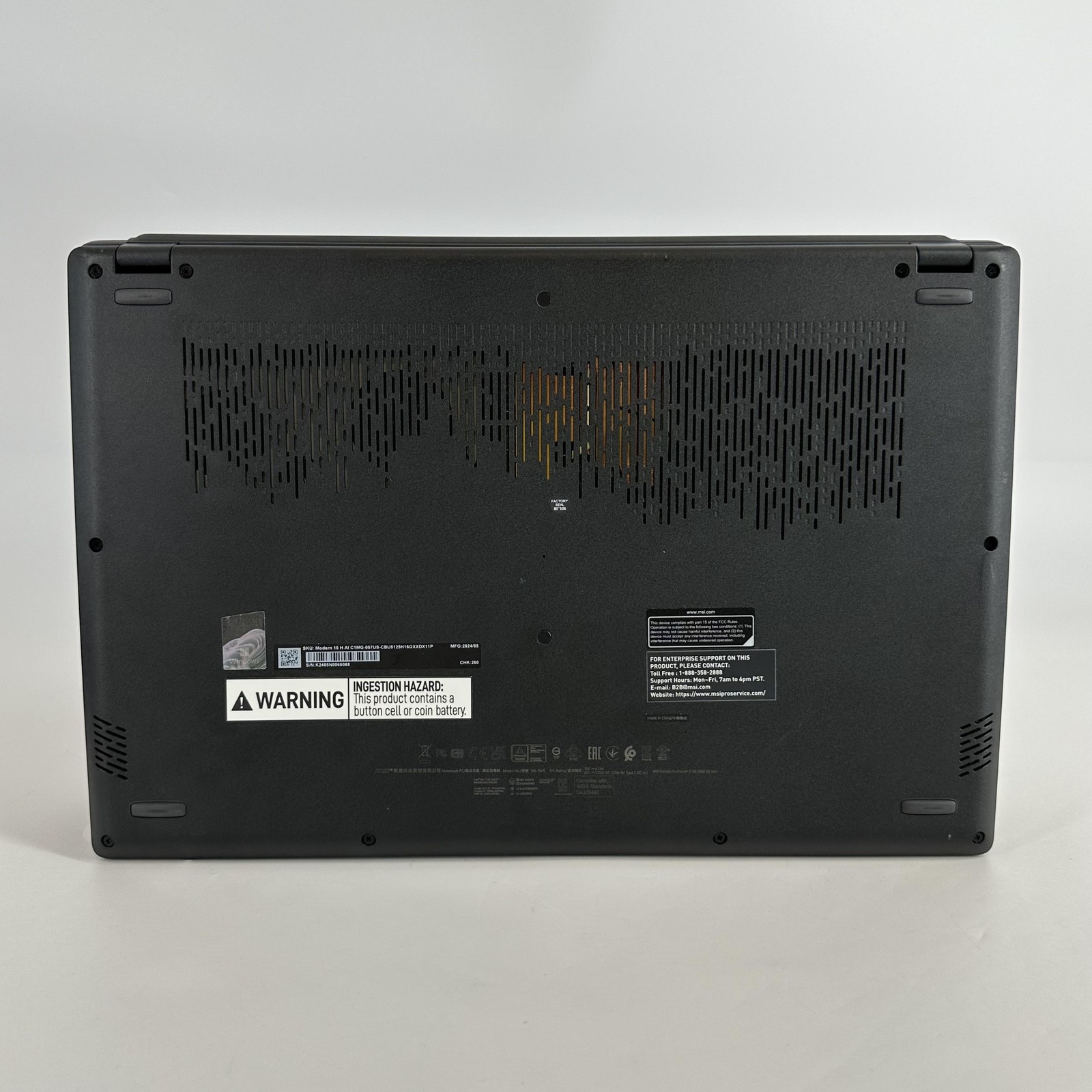 MSI Modern 15 H AI 15 Black FHD 3.6 GHz Ultra 5 125H 16GB RAM 1TB SSD Very Good