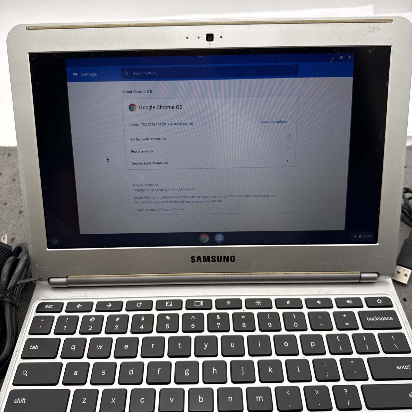 Samsung Laptop Chromebook XE303C12-A01US, Dual-Core 1.7GHz 2GB 16GB + Chrg/Mouse
