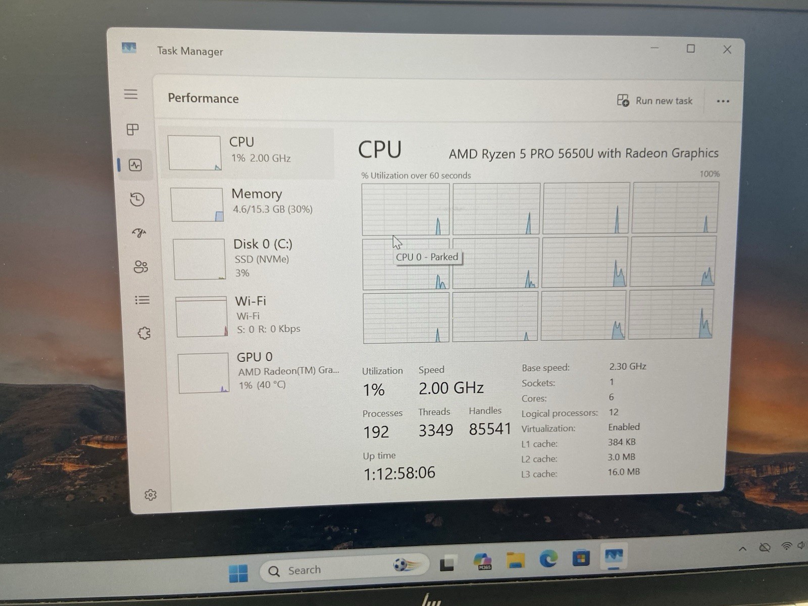 HP ELITEBOOK 845 G8 | AMD RYZEN 5 PRO 5650U 2.30GHZ | 512GB | 16GB | Windows 11