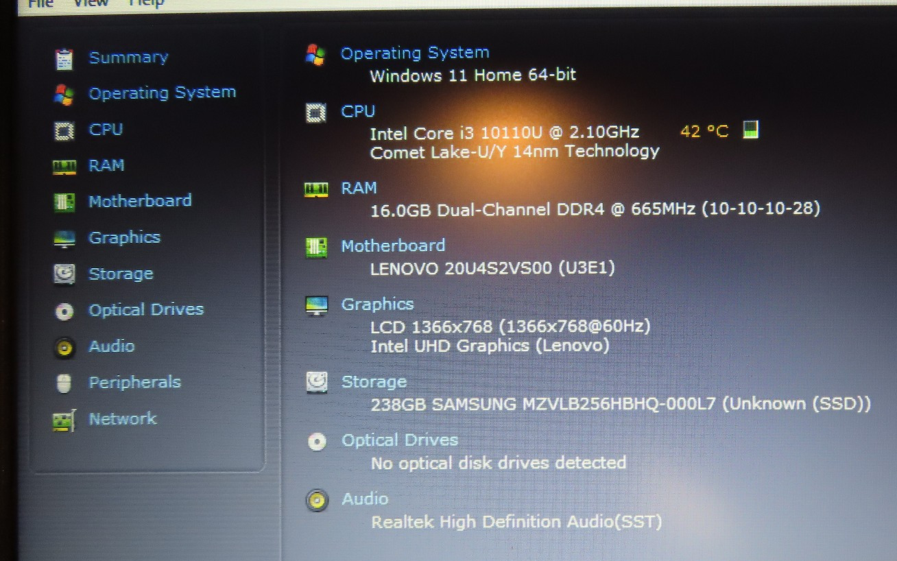 Thinkpad L15 Gen1 i3-10110U, 16GB DDR4, 256 SSD, Win11 BIOS LOCKED