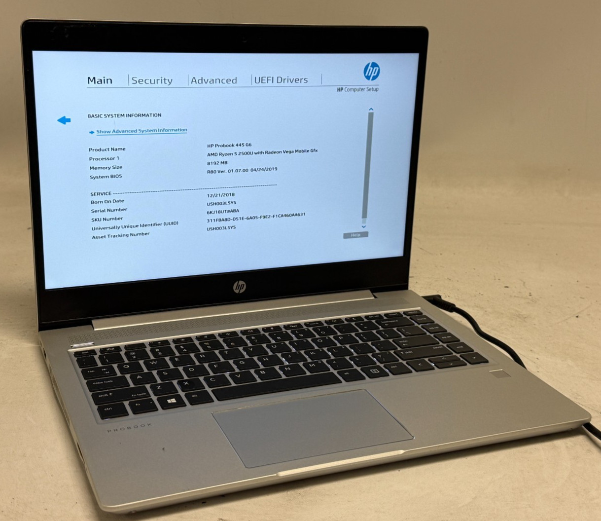 HP ProBook 445 G6 14″ (Ryzen 5-2500U – 8GB RAM – 256GB SSD – Win11Home)