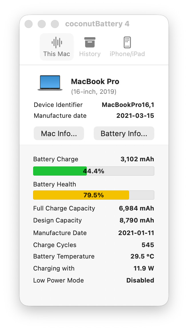 Apple MacBook Pro A2141 16″ AMD Radeon Pro 5500M 2.3GHz Intel i9-9880H 32GB 1TB