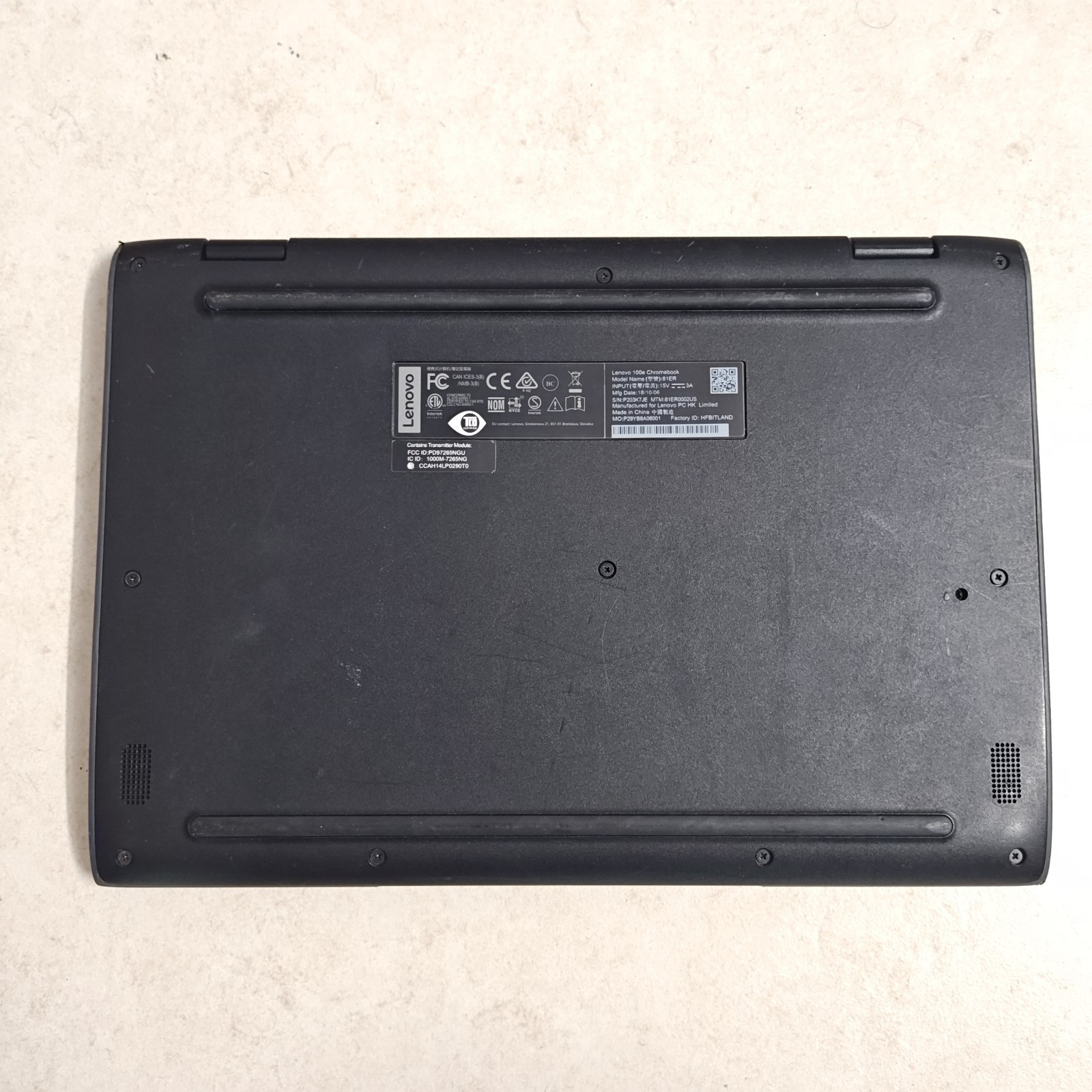 Lenovo 100e Chromebook 11.6″ Laptop – 32GB eMMC/4GB RAM – Celeron N3350 #3736