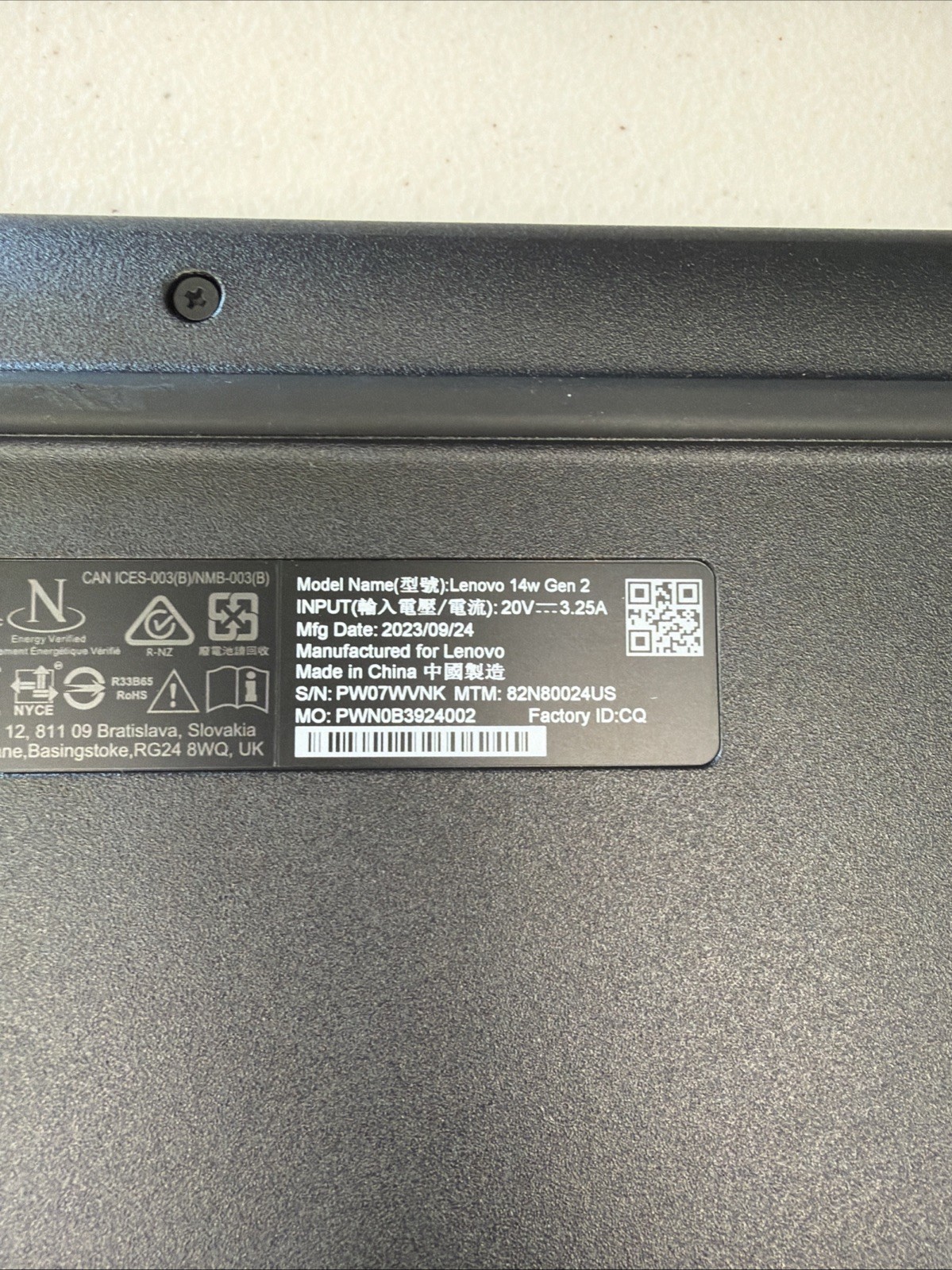 Lenovo 14w Gen 2 14″ Laptop AMD 3015e 4GB 128GB Win 11 Pro Open Box