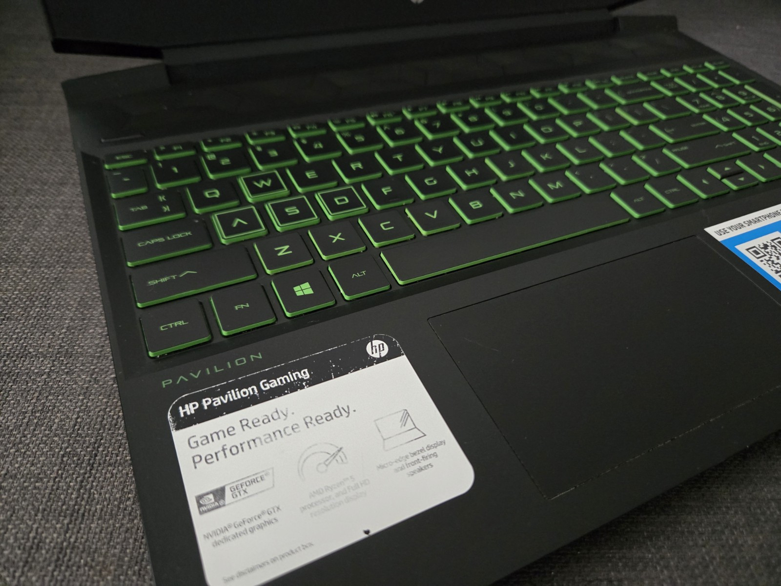 HP 15-EC0013DX 15.6in Laptop 256GB SSD, Ryzen 5, NVIDIA GeForce GTX