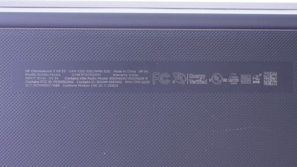 HP ChromeBook 11 G8 EE Intel Celeron N4000 1.10GHz 4GB RAM 11.6″ Chrome OS