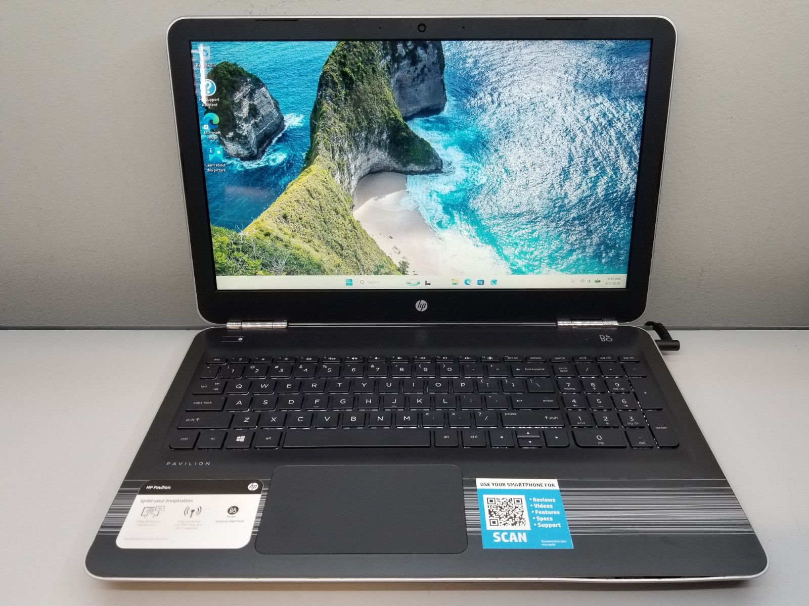 HP Pavilion 15-aw 15.6″ Touch AMD A12-9700P 2.5GHz 8GB RAM 500GB SSD Win11H READ