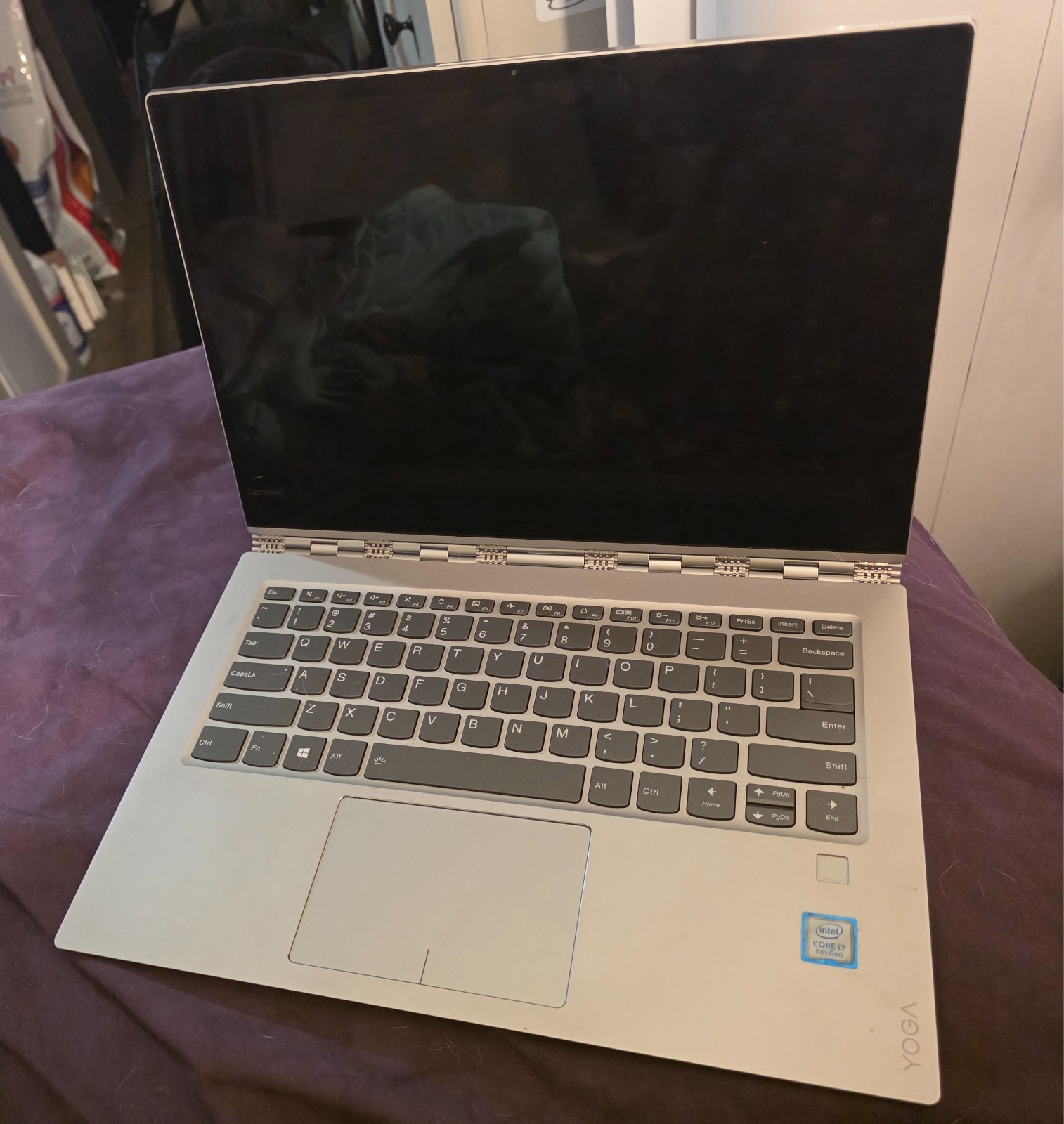 Lenovo Yoga 920-13IKB 13.9″ Laptop PARTS/REPAIR Won’t Boot + Charger. No Returns