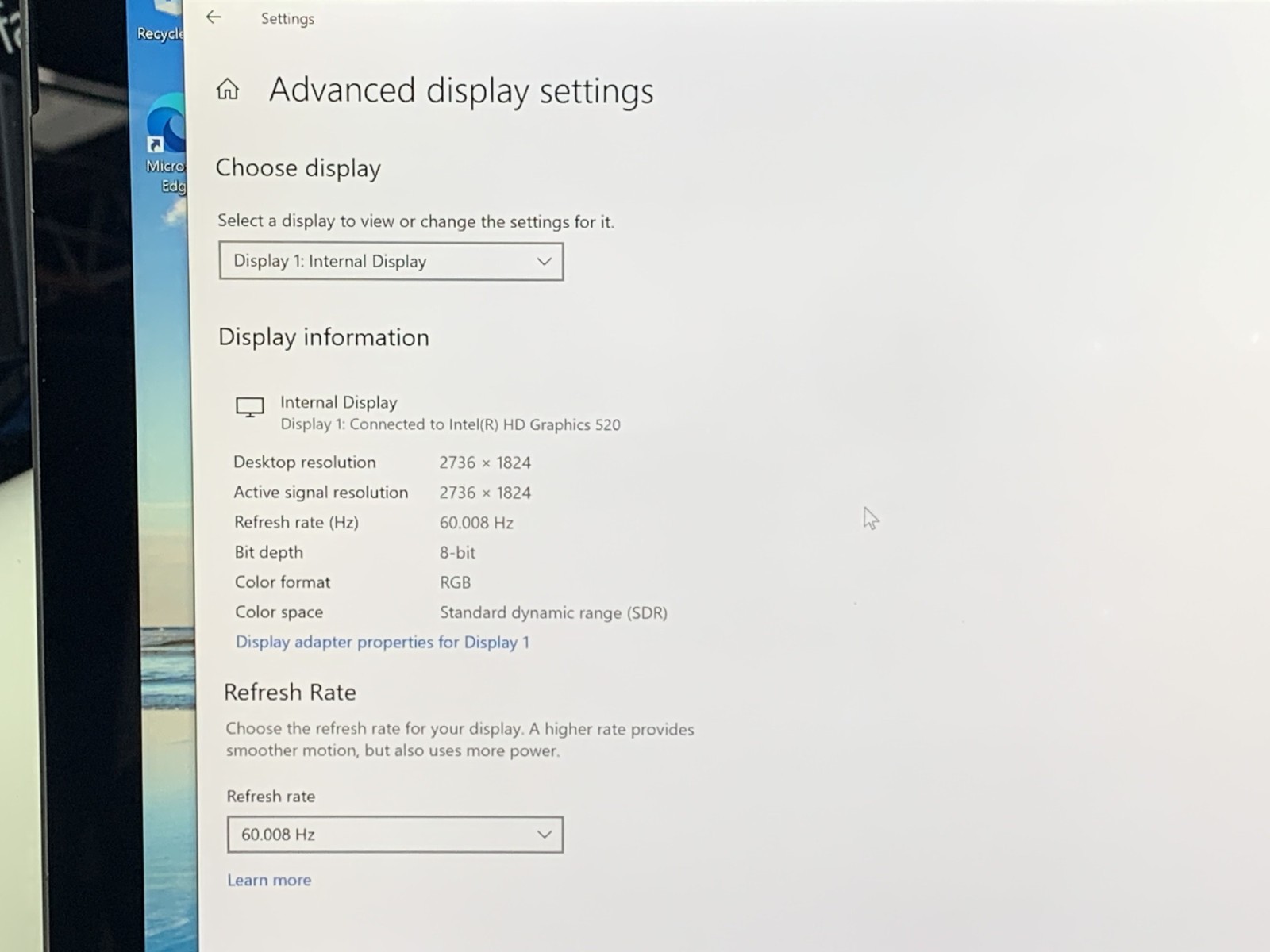 MICROSOFT SURFACE 1724 i5-6300U@2.40GHZ 16GB RAM 256GB NVME W10P W/AC TOUCH*READ