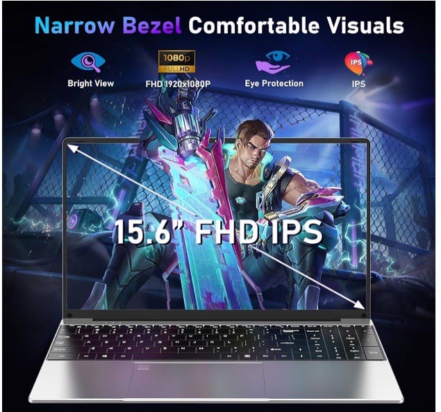 NIMO 15.6″ IPS FHD Business Gaming Laptop, AMD Ryzen 5 32GB DDR5 RAM 1TB SSD