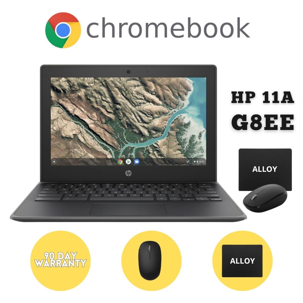 HP 11A G8 Chromebook, 11.6-Inch 1366×768 Display, AMD A4 1.6 GHz Processor, 4GB