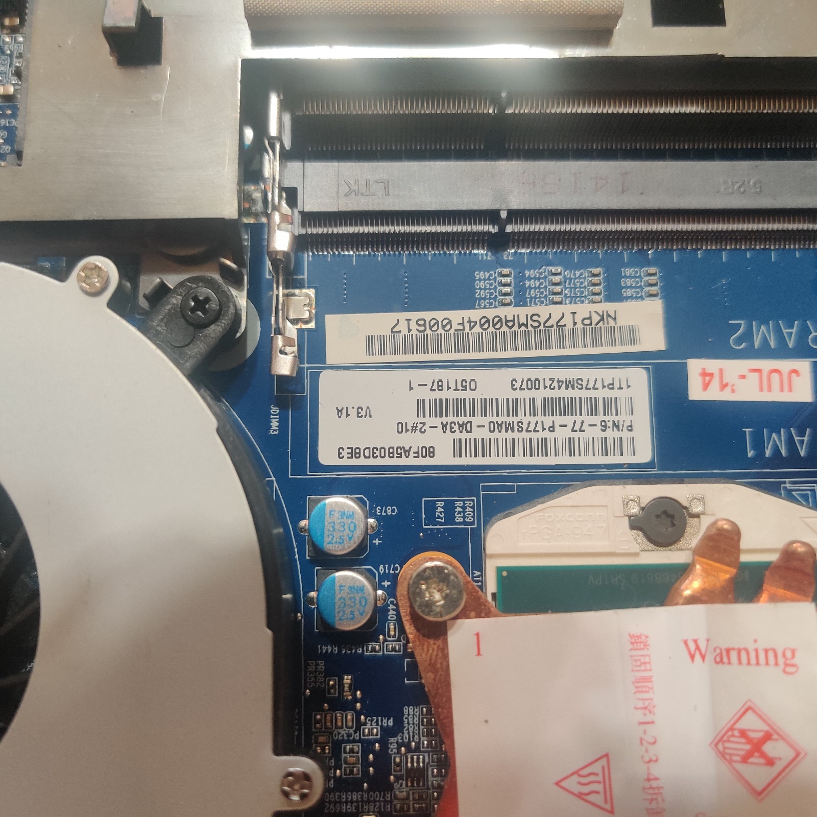 Sager Clevo P177SM-A NP8298 I7-4810mq 3.8Ghz NVIDIA 770m Gpu Works Bad Lcd 17.3″