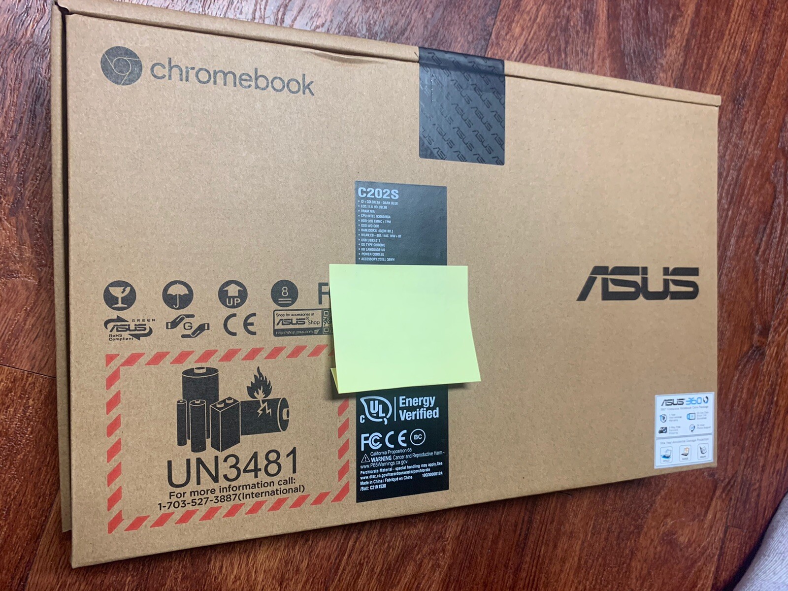 ASUS Chromebook C202SA 11.6 inch (16GB, Intel Celeron N, 1.60GHz, 4GB) NEW