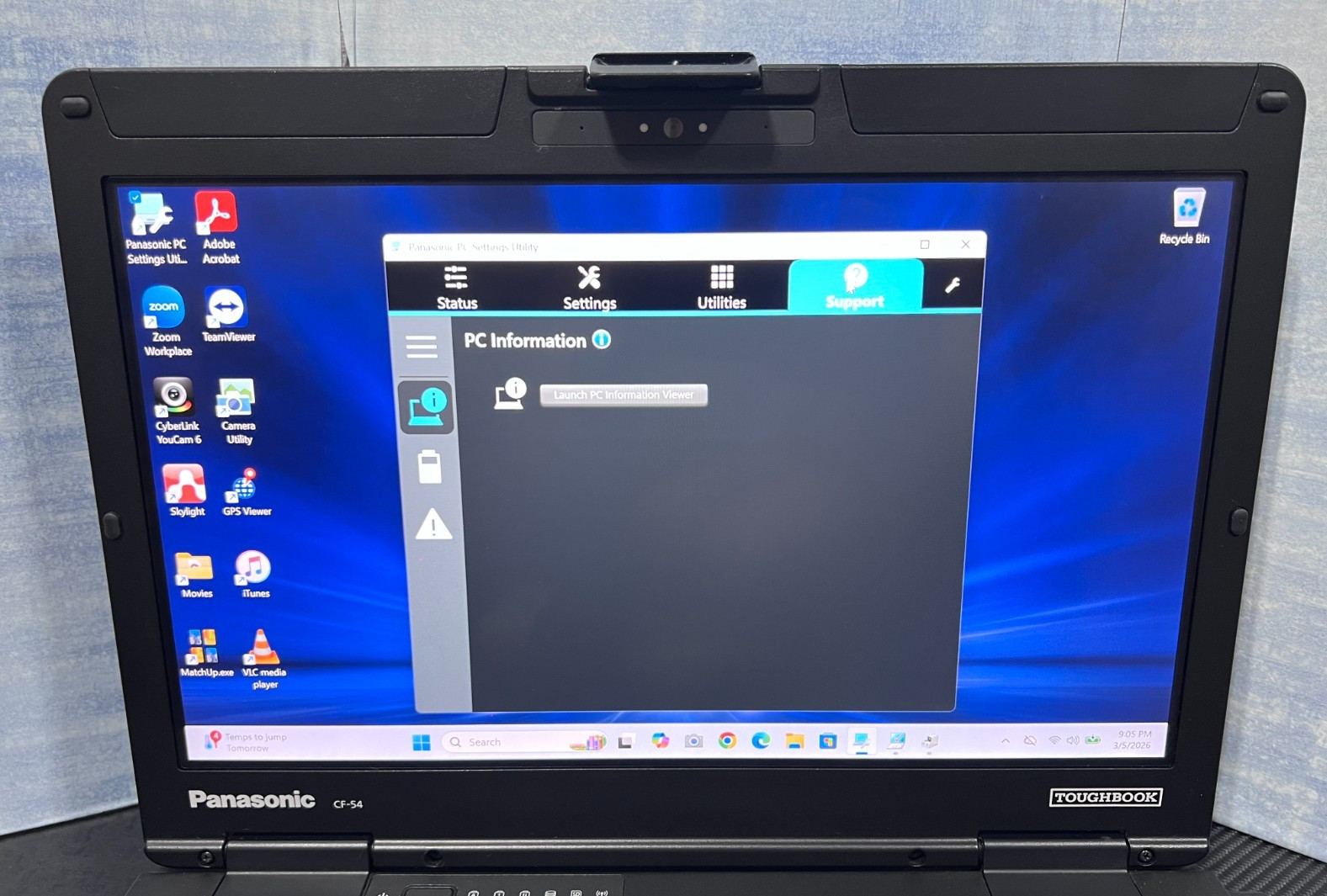 CF-54J2487VM, i5-7300U @2.60GHz, 256GB SSD M.2, 16GB, TOUCHSCREEN, 4G LTE, 4240H