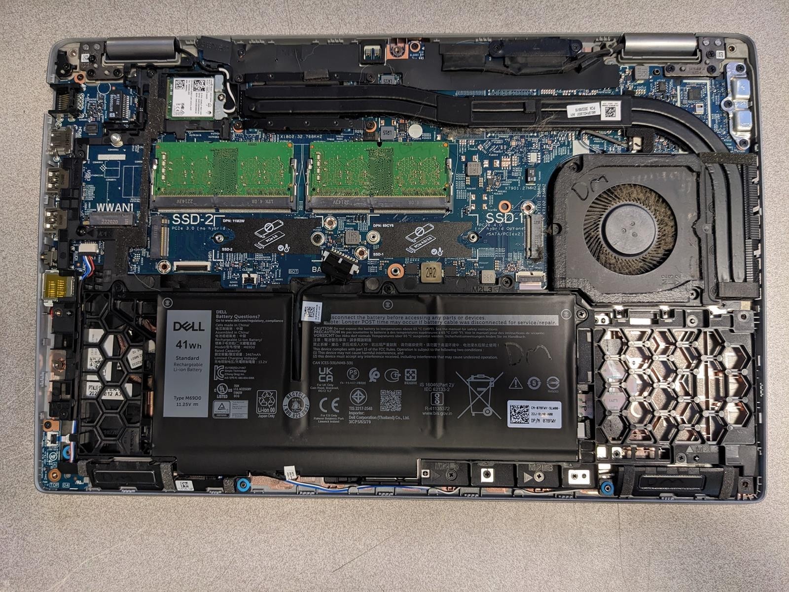 DELL PRECISION 3570 I5-1235U @ 0.9GHz, 8GB RAM, NO HDD/OS – (FOR PARTS)