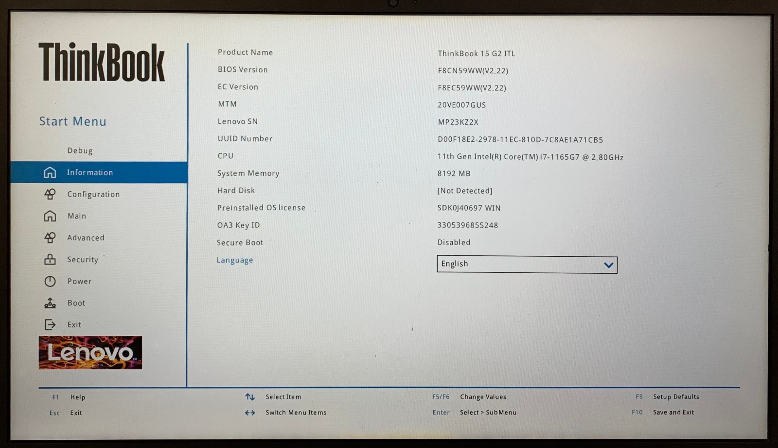 Lenovo ThinkBook 15 G2 ITL 15.6″ Laptop i7-1165G7 8GB No Storage Remote Managed