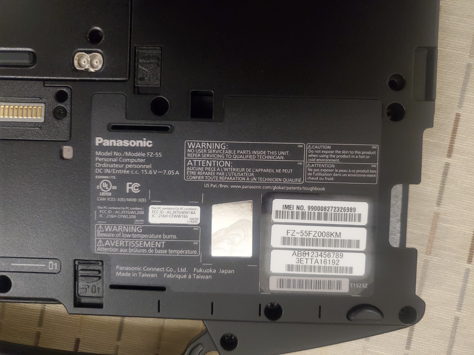 Panasonic Toughbook 55 MK2 14” (512GB SSD Intel Core i7-1185G7 3GHz 32GB RAM)