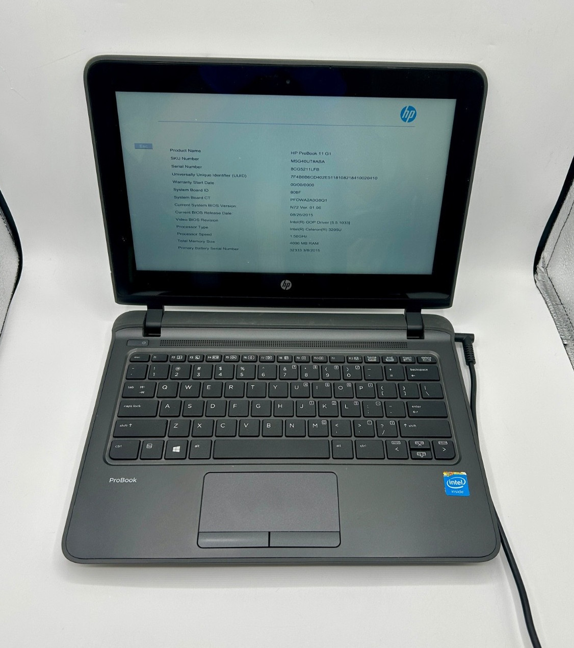 HP ProBook 11 G1 11.6″ Celeron 3205U 1.5GHz 4GB RAM No SSD No OS Laptop