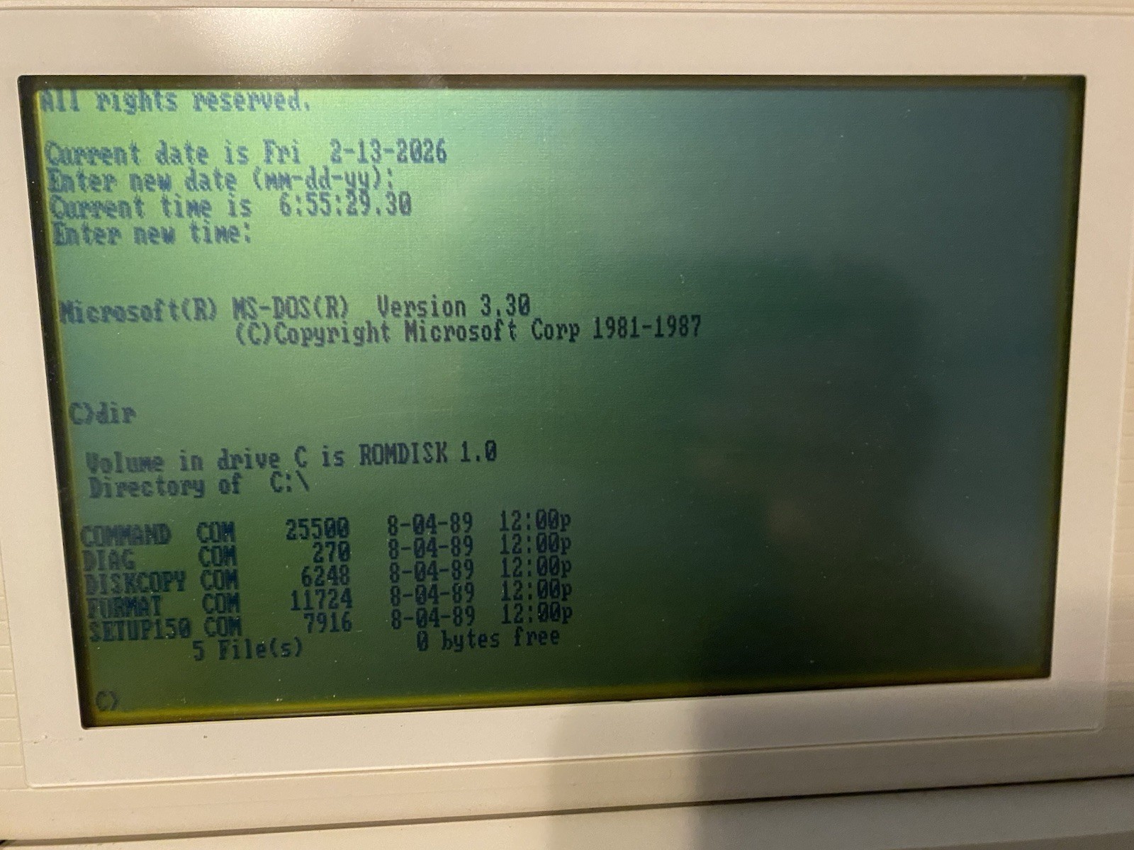 1989 Panasonic Business Partner CF-150 B Portable Computer/Laptop Working