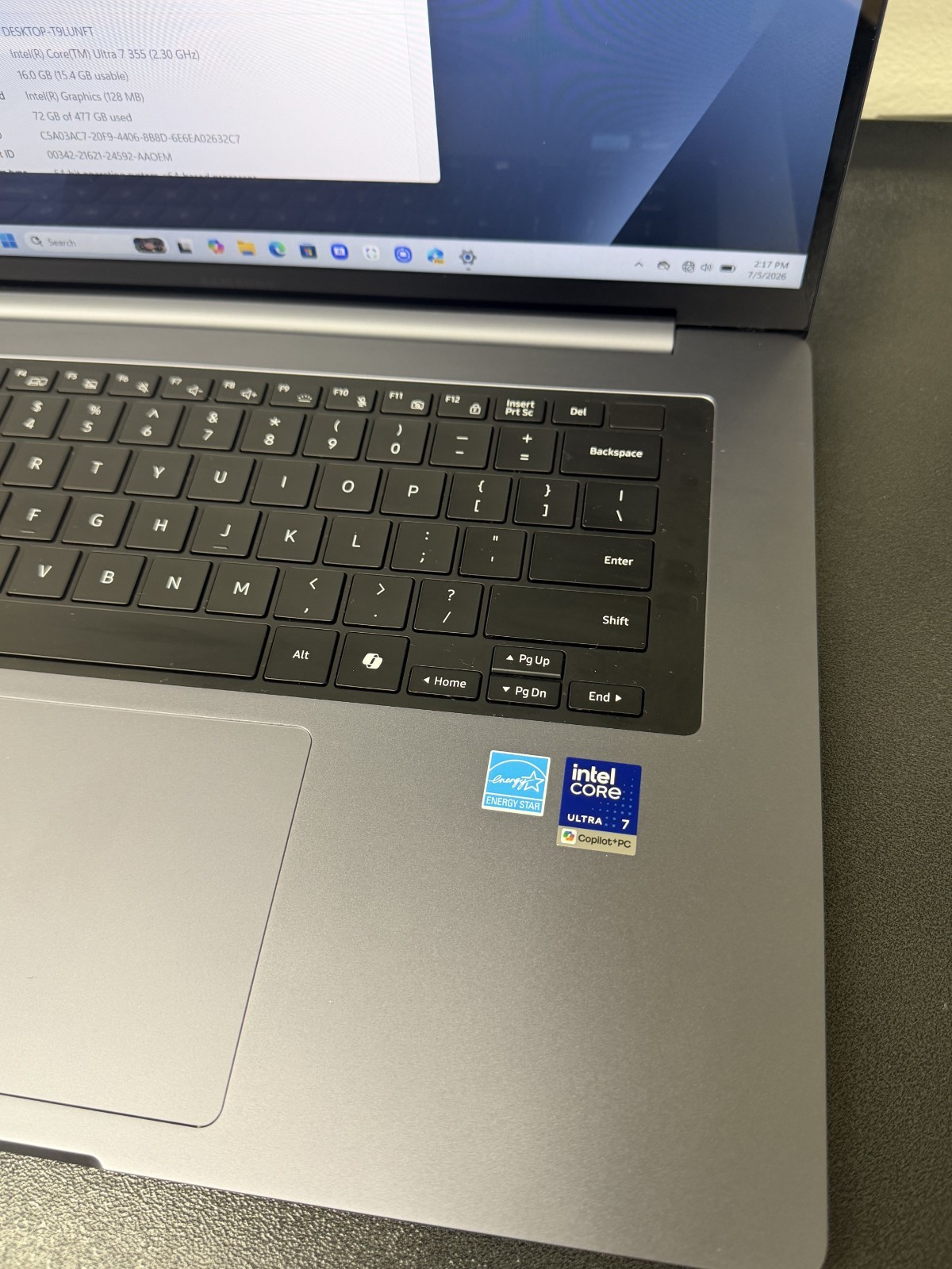 Samsung – Galaxy Book6 – Intel Ultra 7 Copilot+ PC – 16″ IPS LED Touch Screen