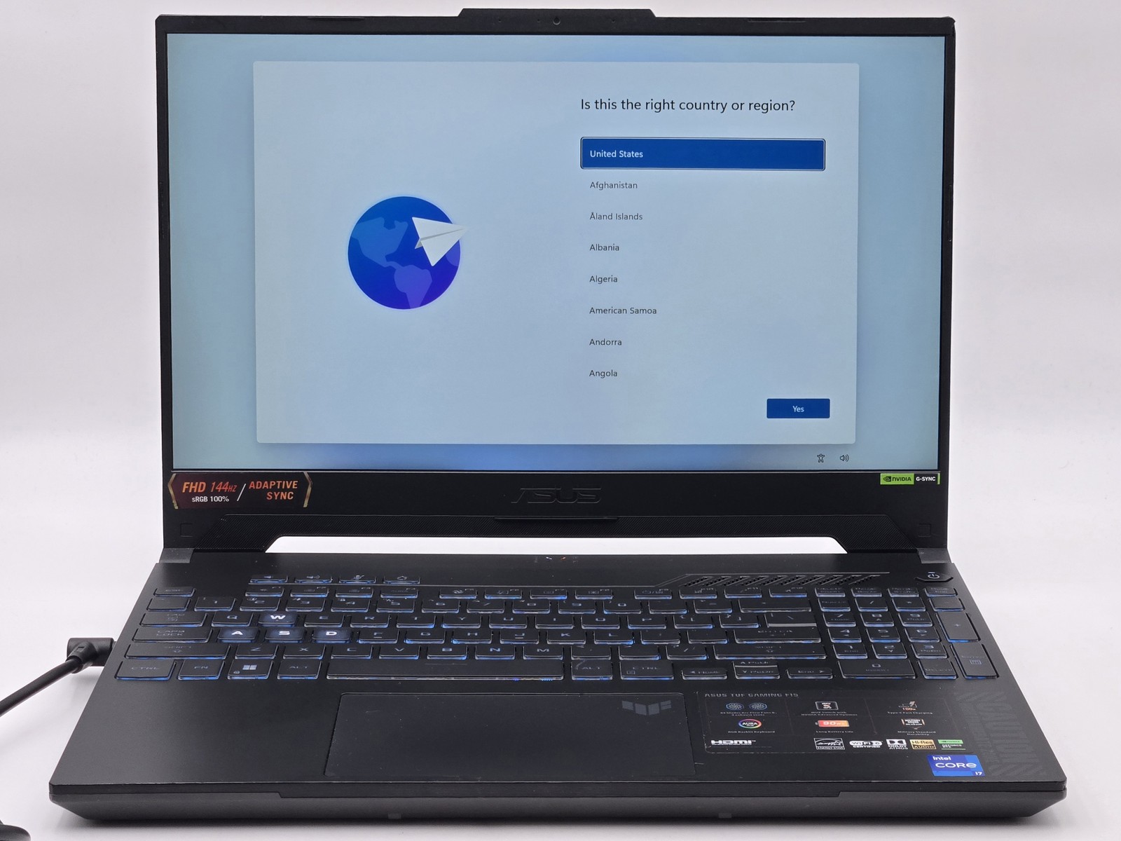 ASUS TUF Gaming F15 i7-12700H RTX 4070 16GB 1TB 144Hz Grade D READ