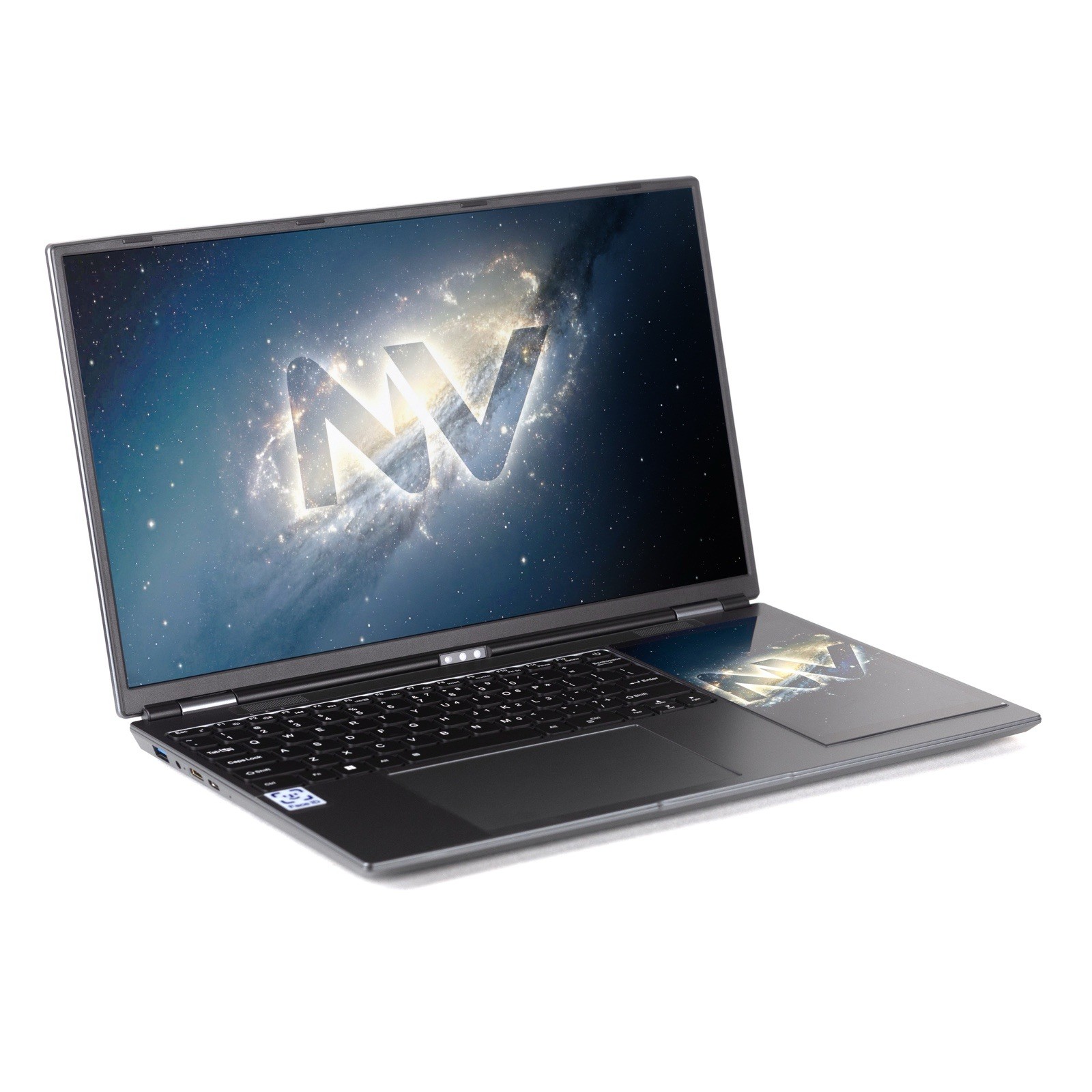 NV 15,6” Laptop + 7” Touch Display | Intel N95 | 16GB Ram | 512 GB SSD | Face ID
