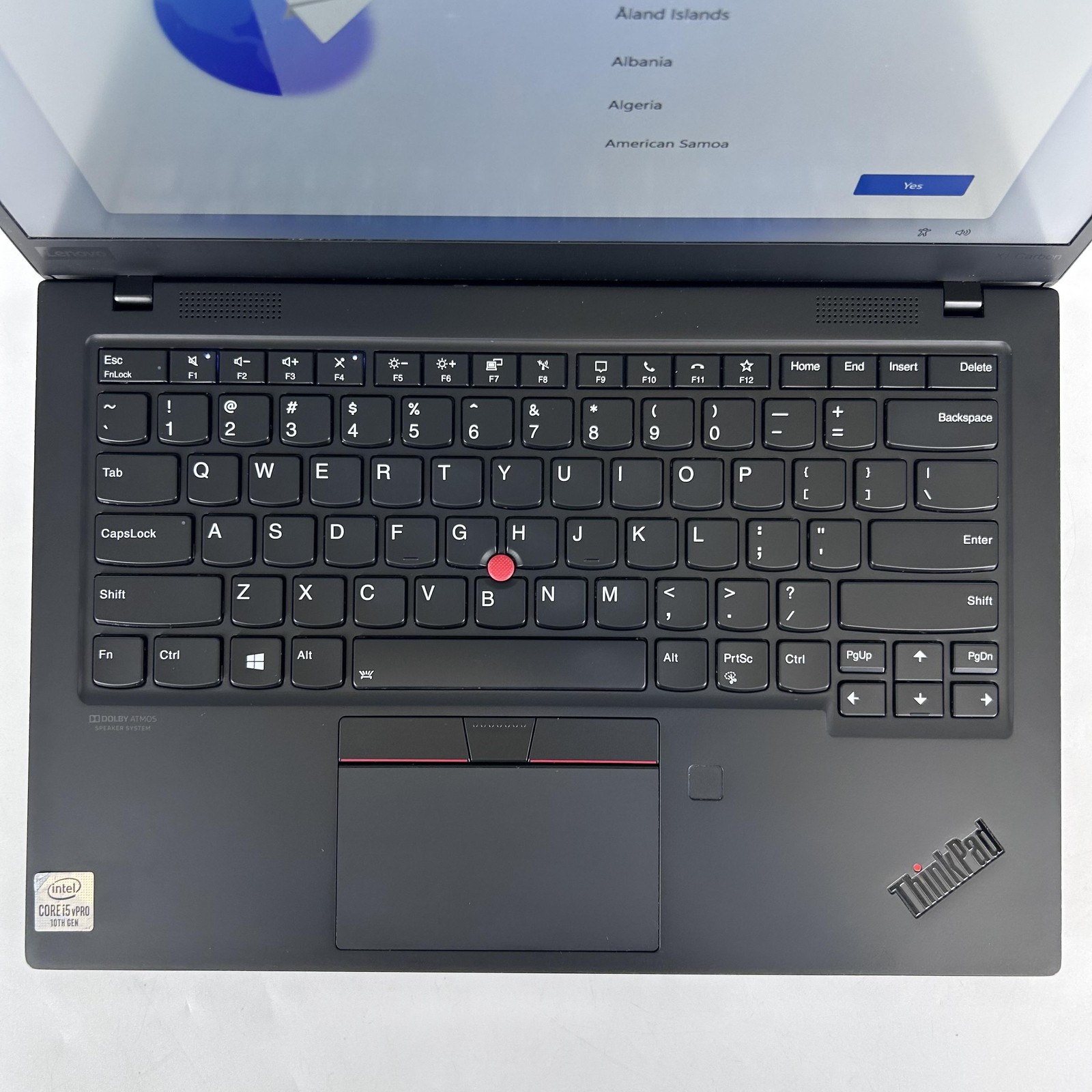 Lenovo ThinkPad X1 Carbon Gen 8 14 FHD i5-10310U 1.70GHz 16GB 512GB WHITE SPOTS