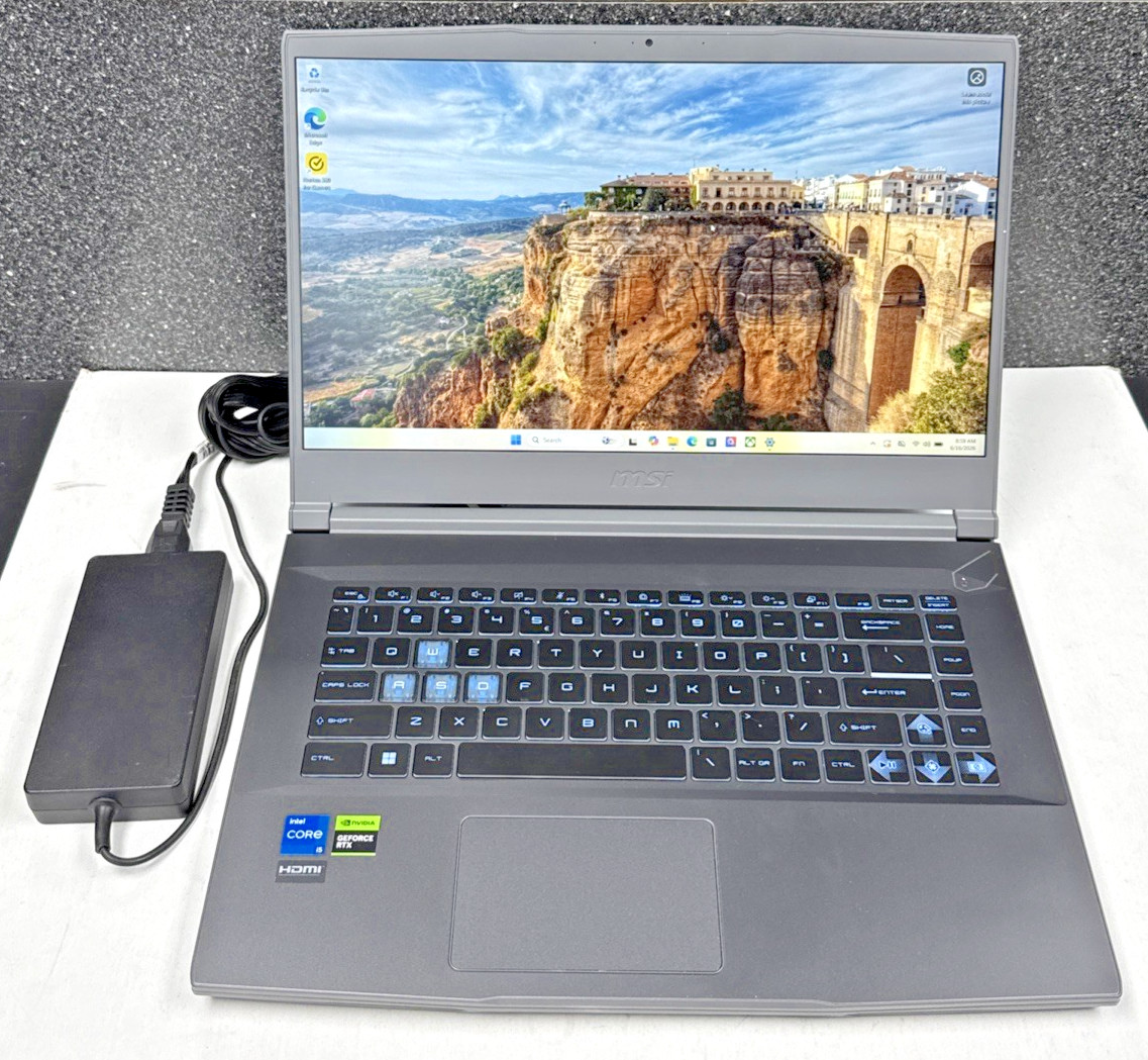 MSI Thin 15 Gaming 15.6″ i5-13420H 2.1GHz 16GB RAM 512GB SSD GeForce RTX 3050