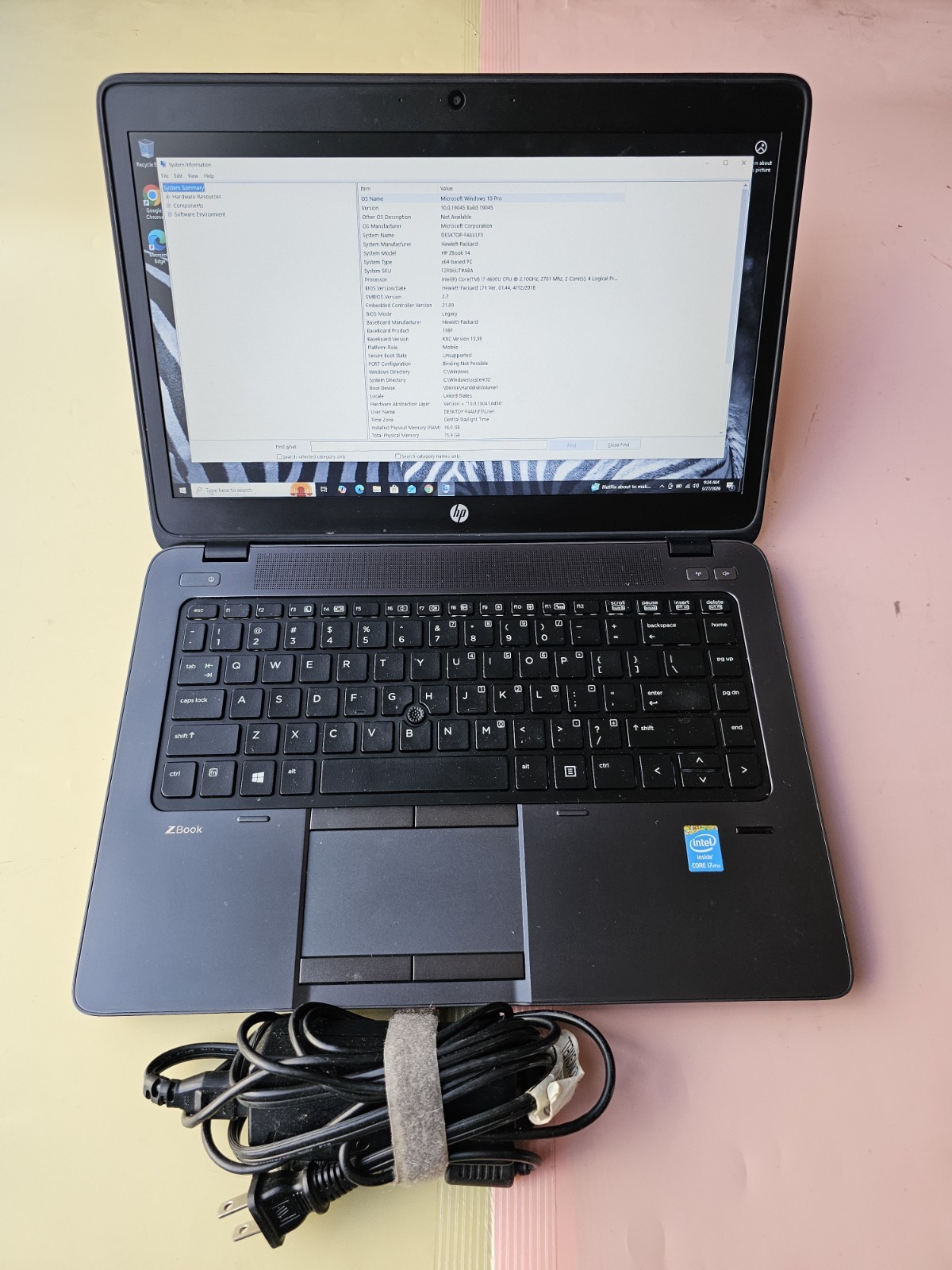 HP ZBook 14 Intel Core i7-4600U 16GB RAM 750GB HDD WEBCAM BACKLIT 1600X900