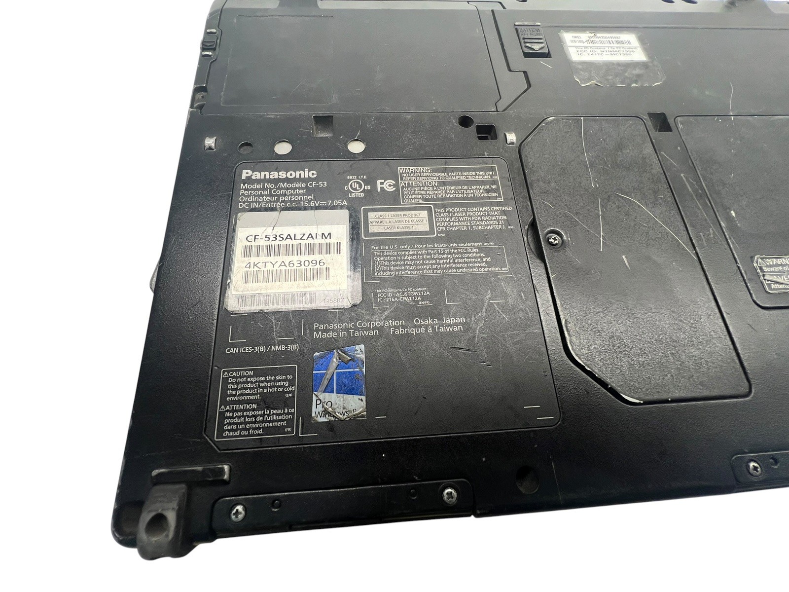 Panasonic Toughbook Tough Book CF-52 & 53 | PART ONLY UNTESTED
