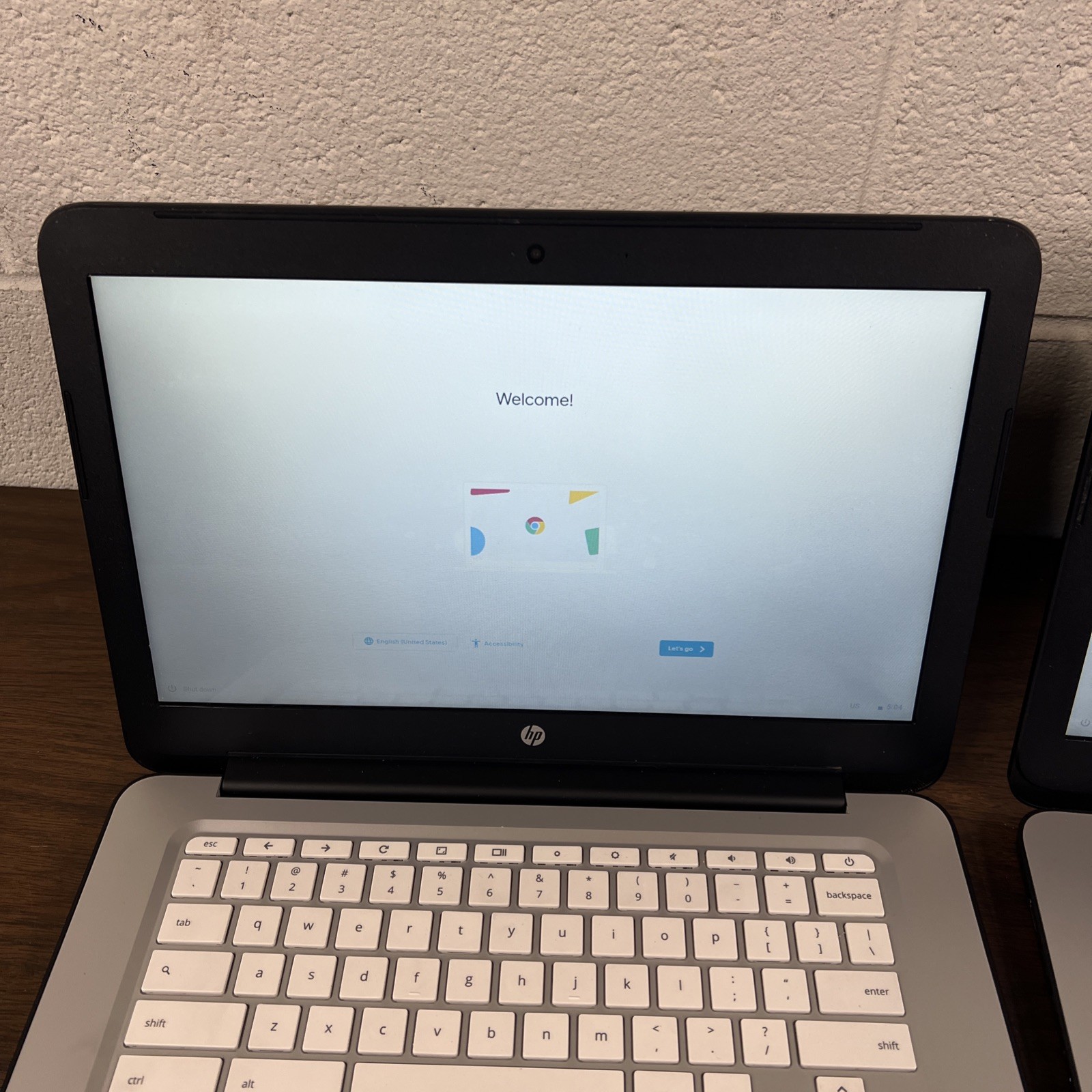 2x HP Chromebook 14 SMB 14″ Laptop Computer Celeron 4GB RAM 16GB SSD w/ Chargers