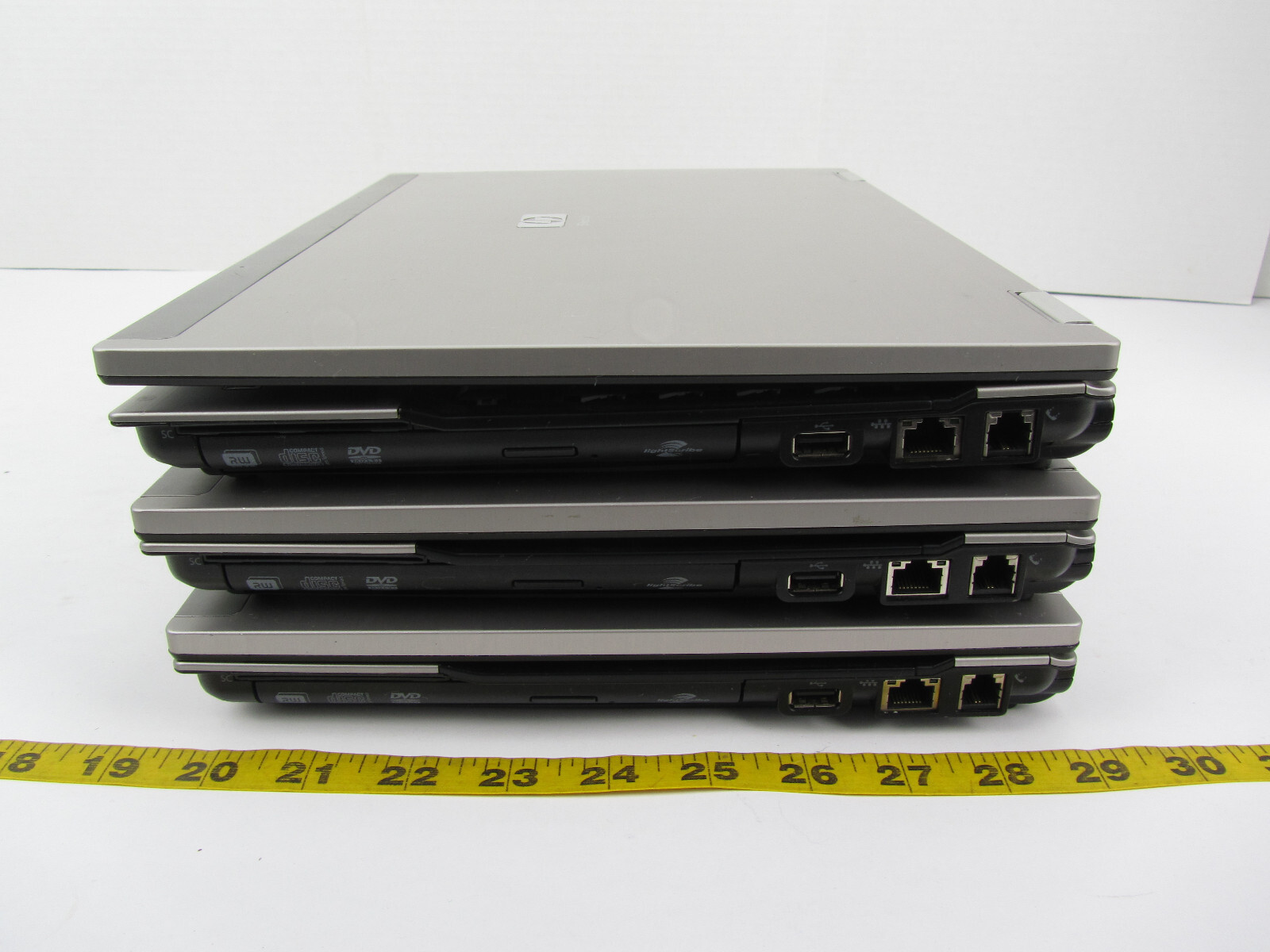 Lot of 3 HP EliteBook 6930P Laptop PC Computers Intel Core 2 Duo 2.53 NO HDD H21