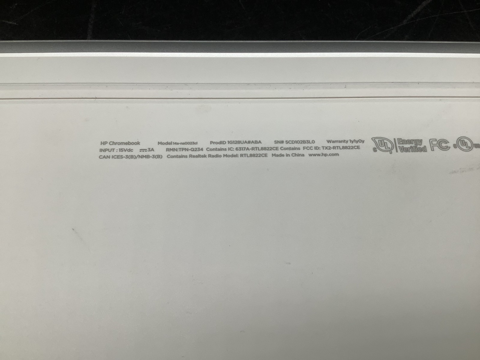 HP 14a-na0023cl 14 inch (64GB, Intel Celeron N4020 @ 2.60GHz, 4GB) ChromeOS