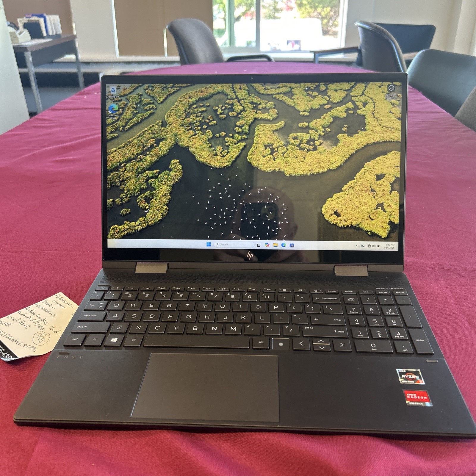 HP Envy x360 2-in-1 Laptop 15.6″ FHD Touch Ryzen 5 4500 8gigs 256 SSD W11Home