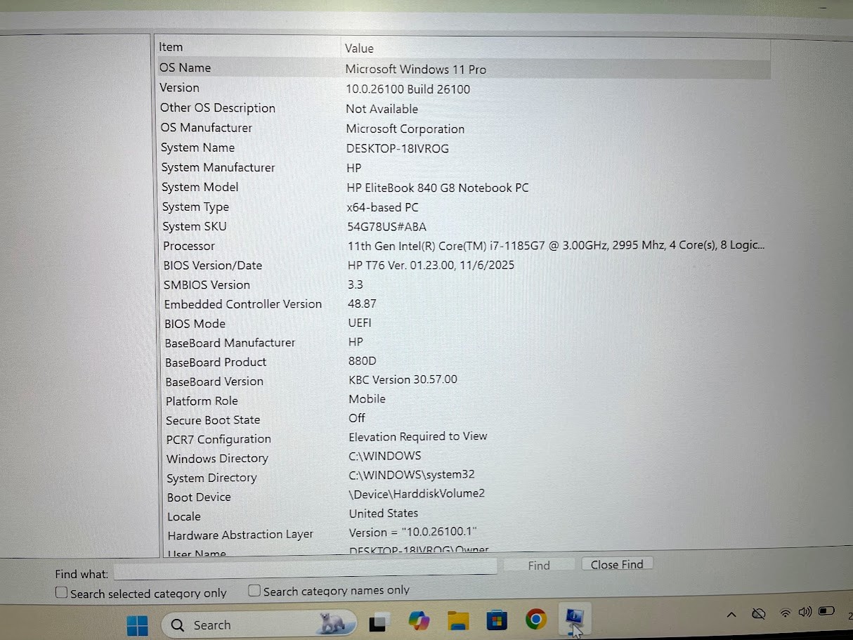 HP EliteBook 840 G8 14” FHD 1080p W11 Pro i7-11th 3.0GHz 16gb RAM 256gb SSD
