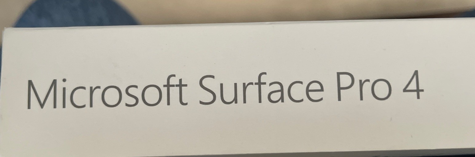 Microsoft Surface Pro 4 “Empty Box Only” Origjnal Preowned Great Shape B