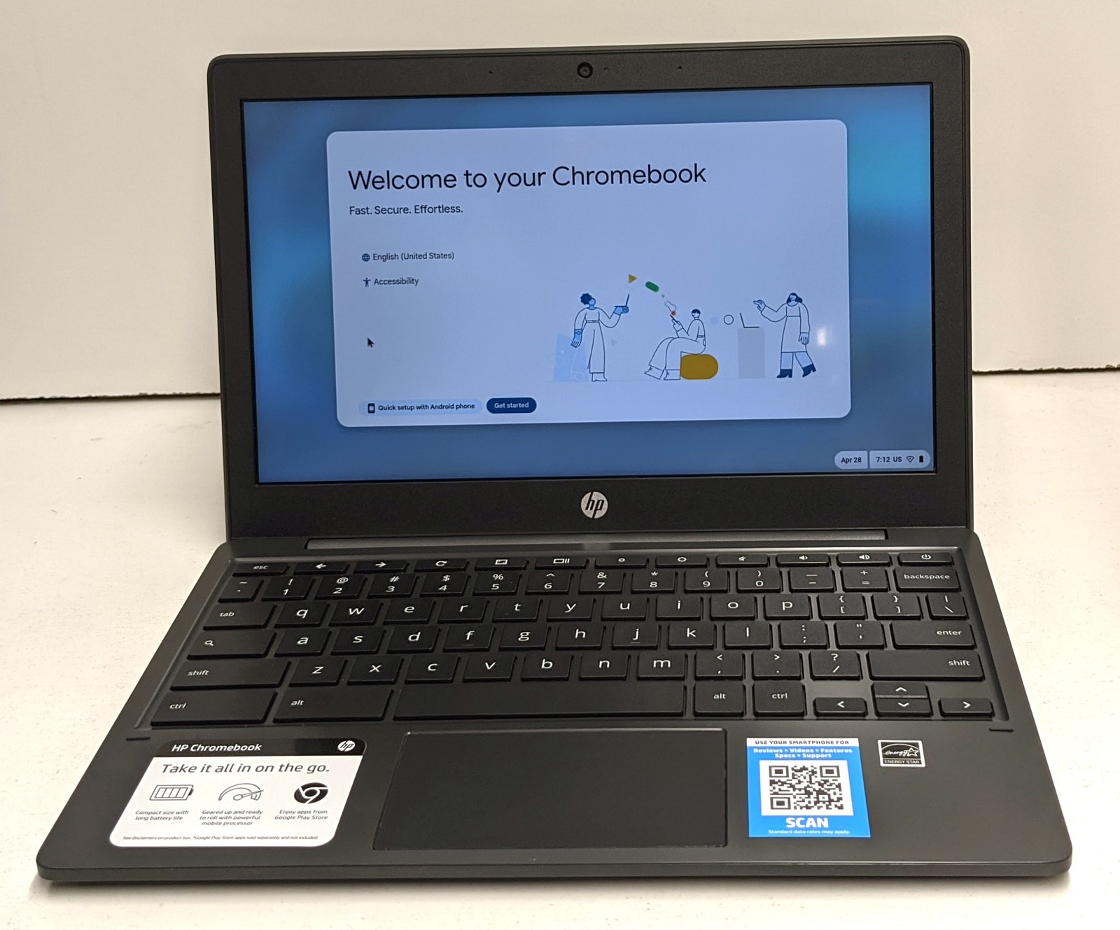 HP CHROMEBOOK 11A-NA0040NR LAPTOP 11.6in MT8183 4GB 32GB