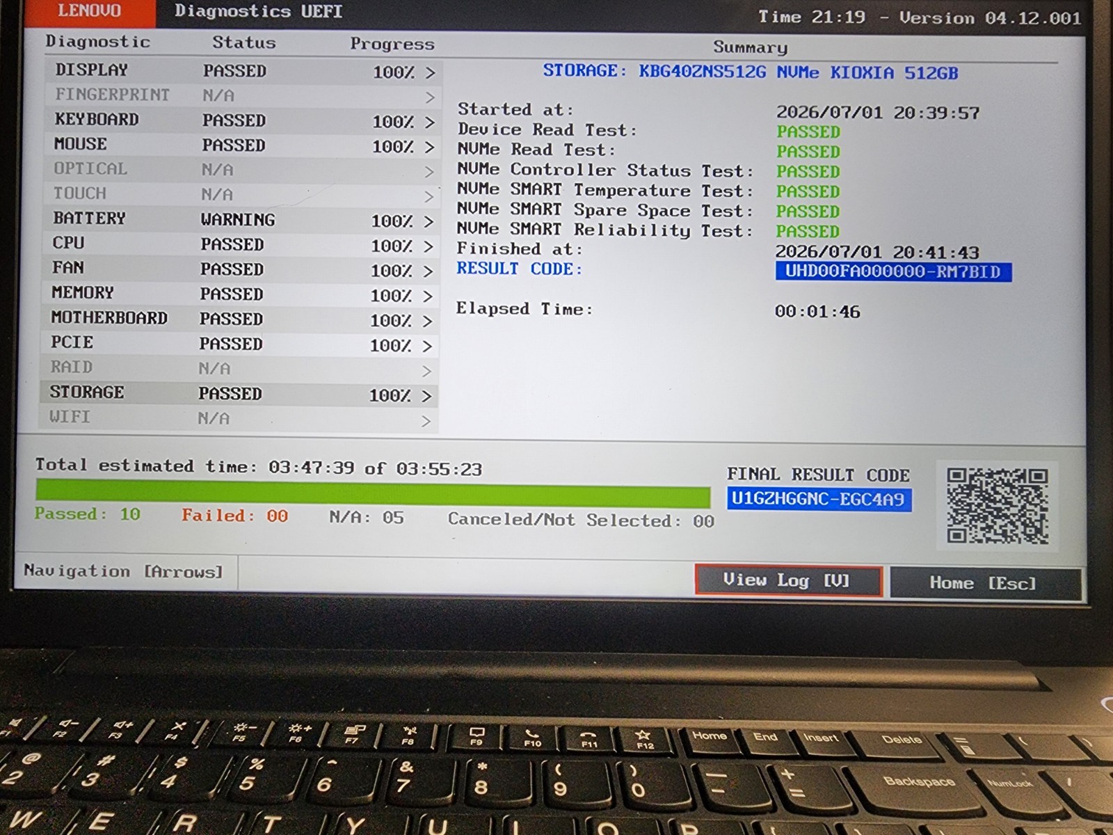 LENOVO ThinkPad E15 GEN 2 LAPTOP/NOTEBOOK PC INTEL CORE i5-1135G7 CPU BATTERY