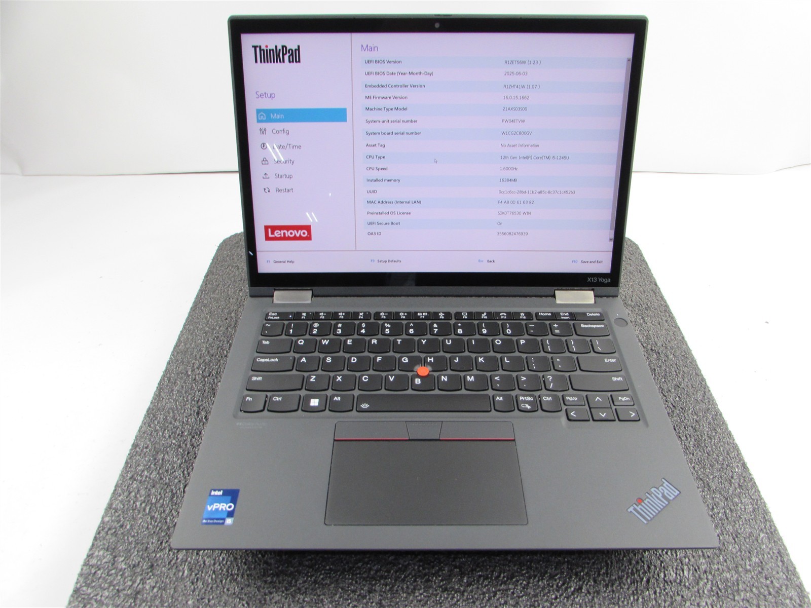 LENOVO THINKPAD X13 YOGA (Gen 3) 13.3″ 2-in-1 I5-1245U 256GB SSD 16GB RAM WIN 11