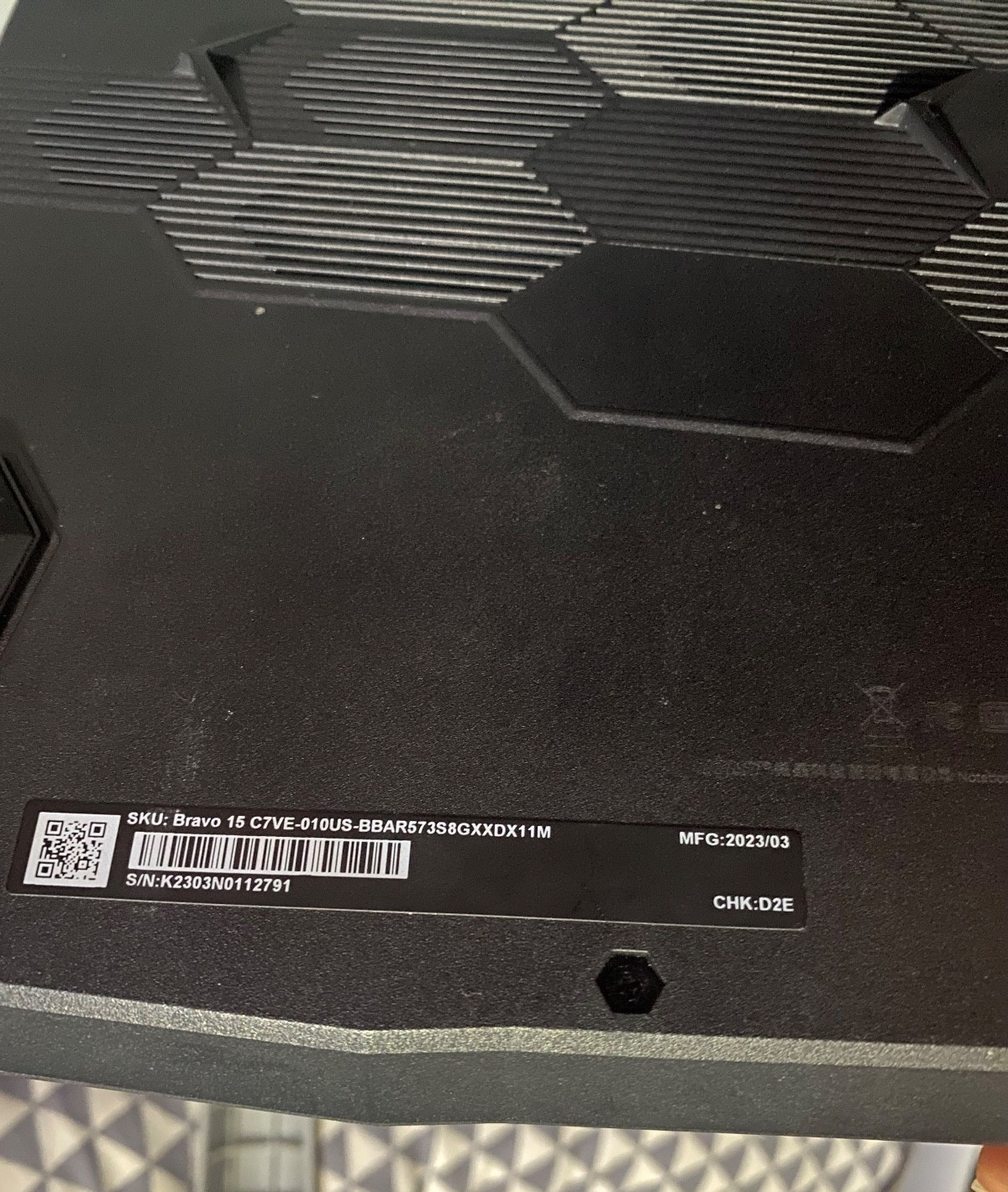 MSI Bravo 15 Gaming Laptop PC w/ AMD Ryzen 5 7535HS, 3.30 GHz, 32GB Ram (Custom)