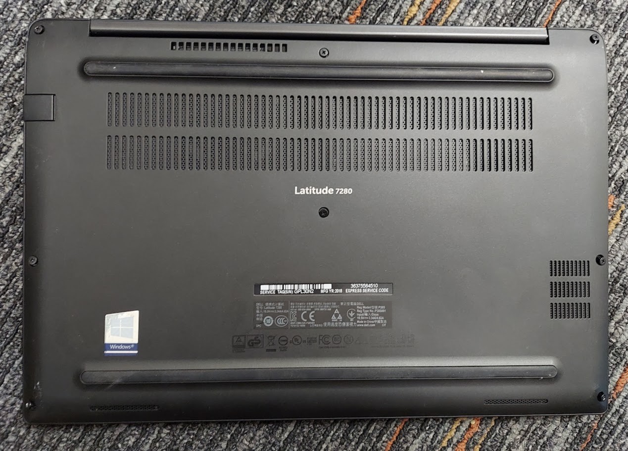 Dell Latitude 7280 i7-6600U NO RAM NO HDD/OS/AC/BATT #22