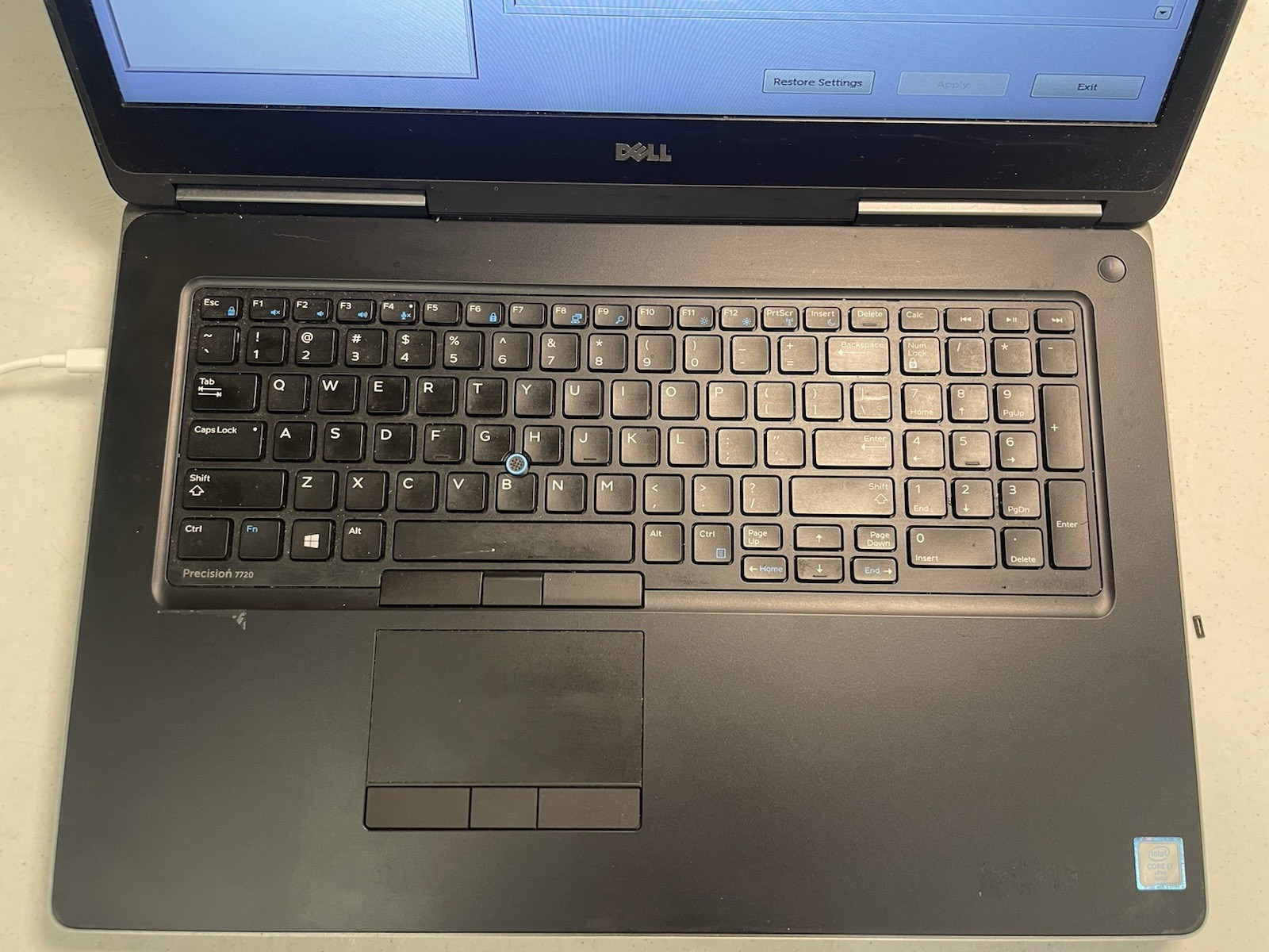 Dell Precision 7720 i7-6820HQ 16GB RAM WX4130 NO HDD FP/R
