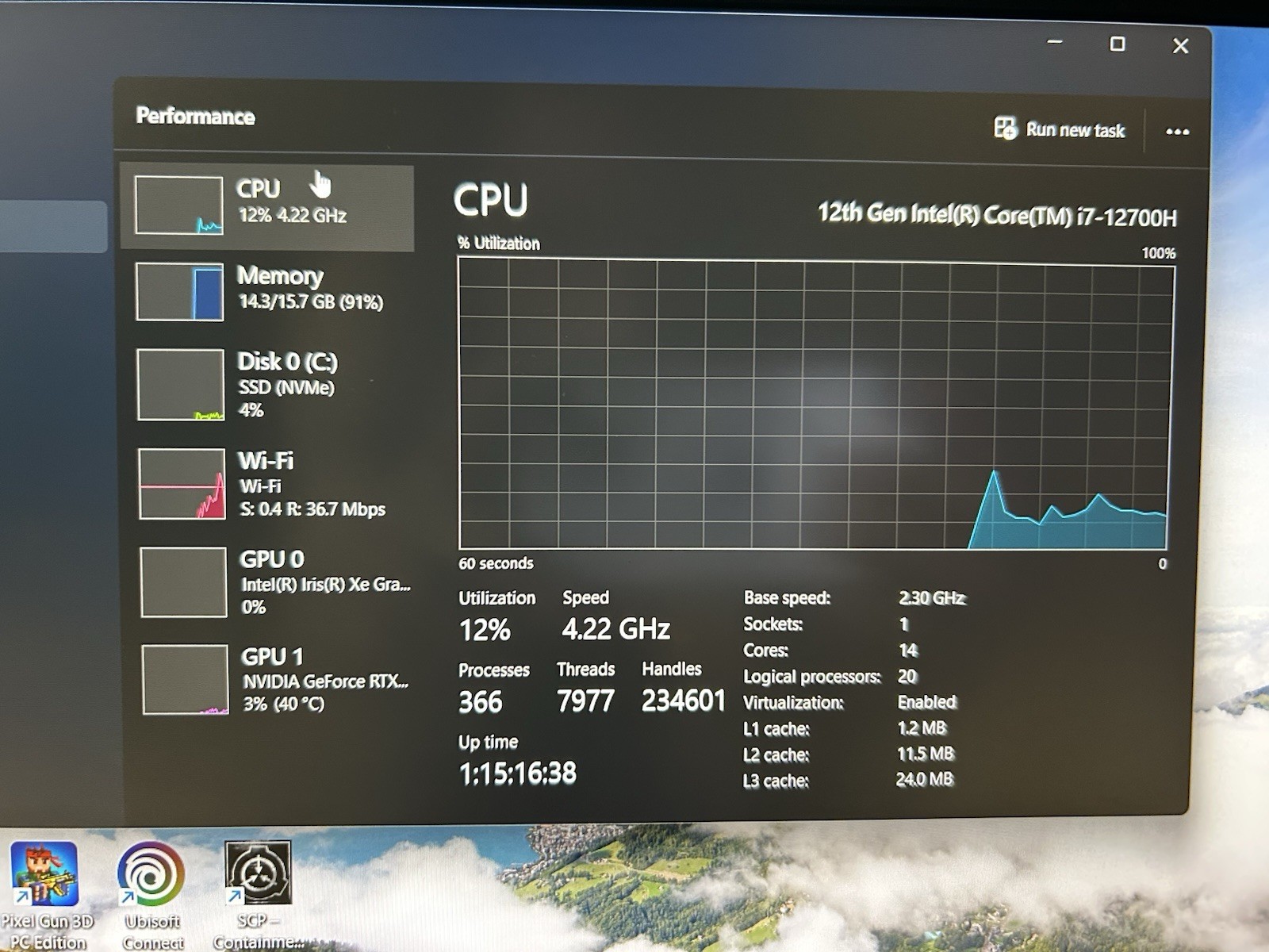 Alienware m15 R7 15″ i7-12700H 16GB 1TB NVMe RTX 3070 Ti 360Hz Win11