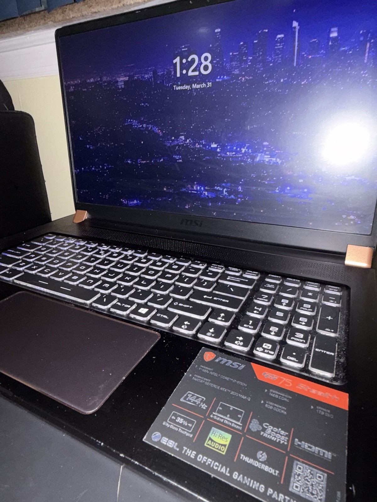 MSI GS75 Stealth 17” Gaming Laptop | i7-9750H | RTX 2070 Max-Q | 32GB RAM | 1TB